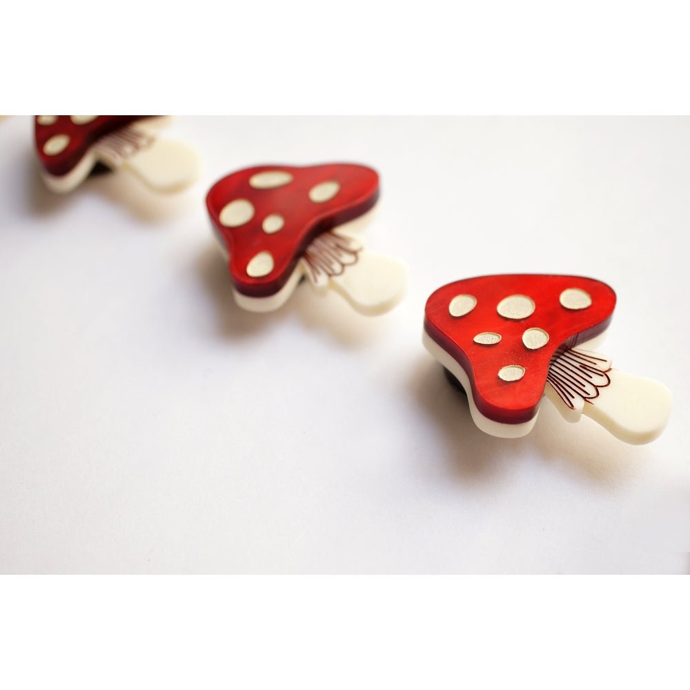 Set of 4 Mushroom Button Covers by Laliblue by Quirks! at Shirley Shoppe