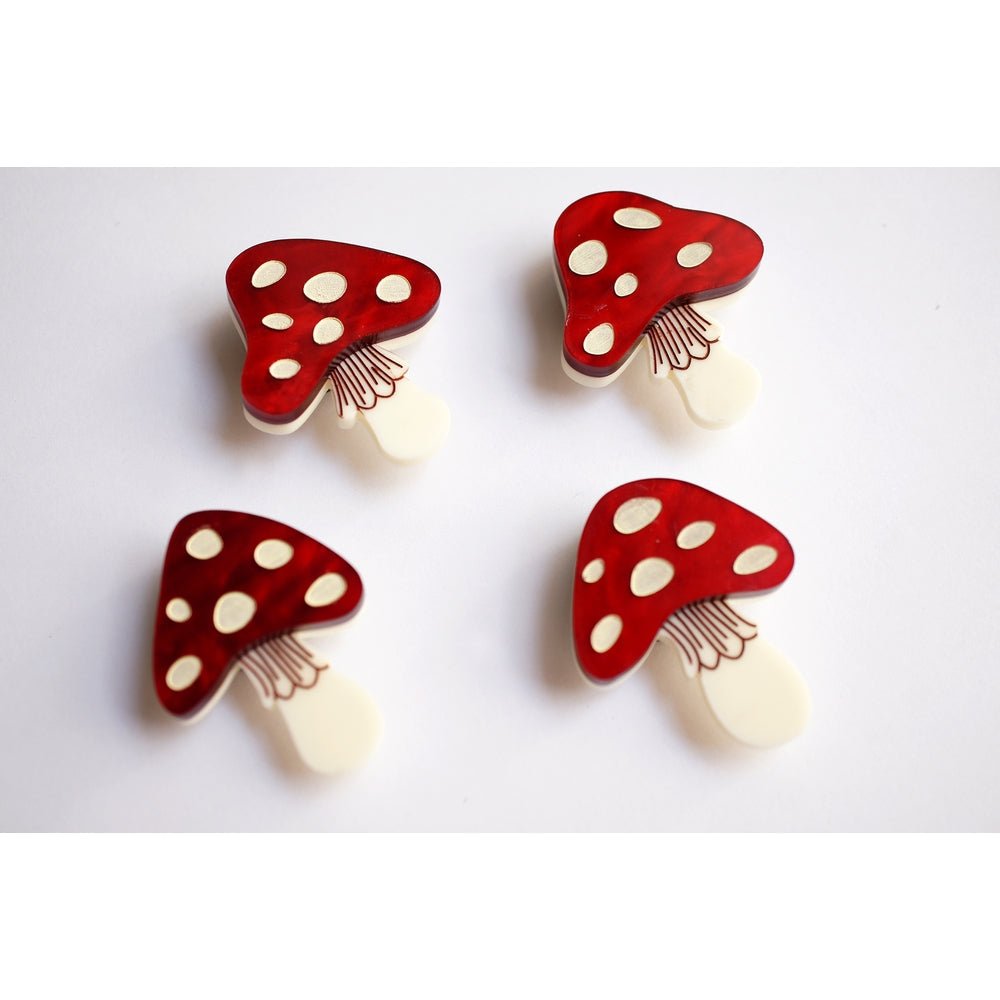 Set of 4 Mushroom Button Covers by Laliblue by Quirks! at Shirley Shoppe