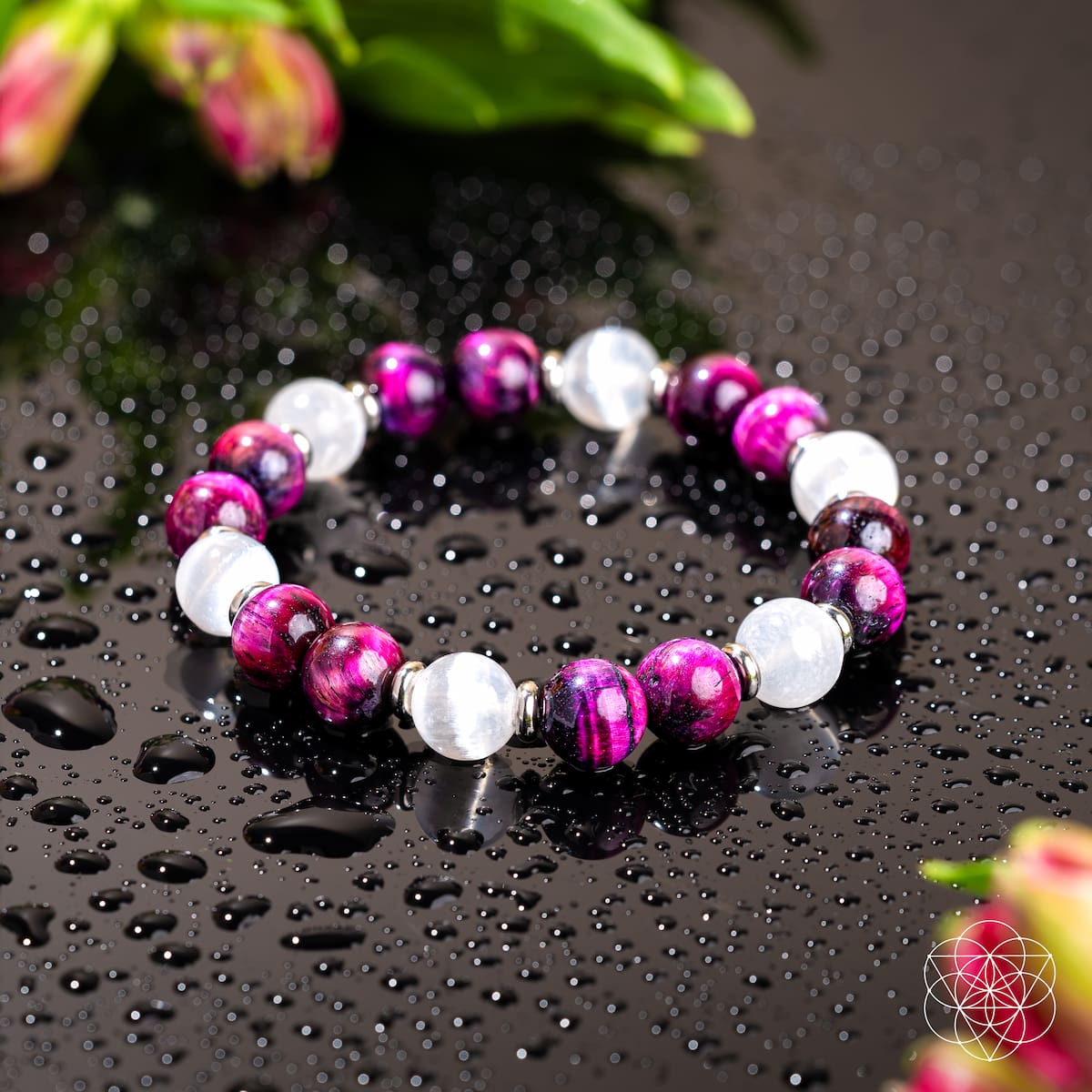 Shape Your Future – Pink Galaxy Tiger’s Eye Bracelet by Conscious Items at Shirley Shoppe