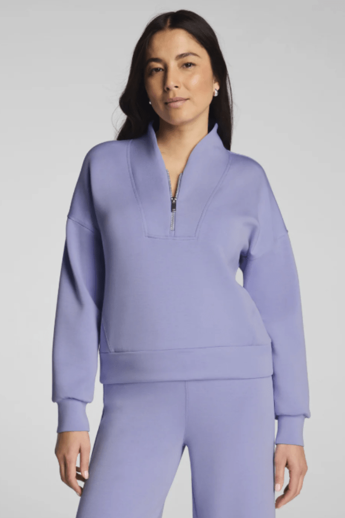 Shawl Collar Half Zip by Spanx at Shirley Shoppe