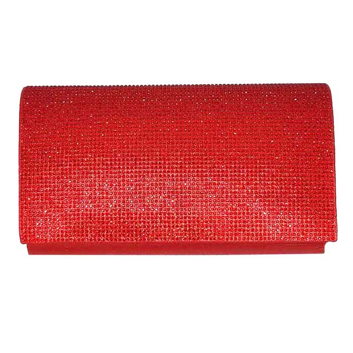 Shimmery Evening Clutch Bag One Inside Slip Pocket