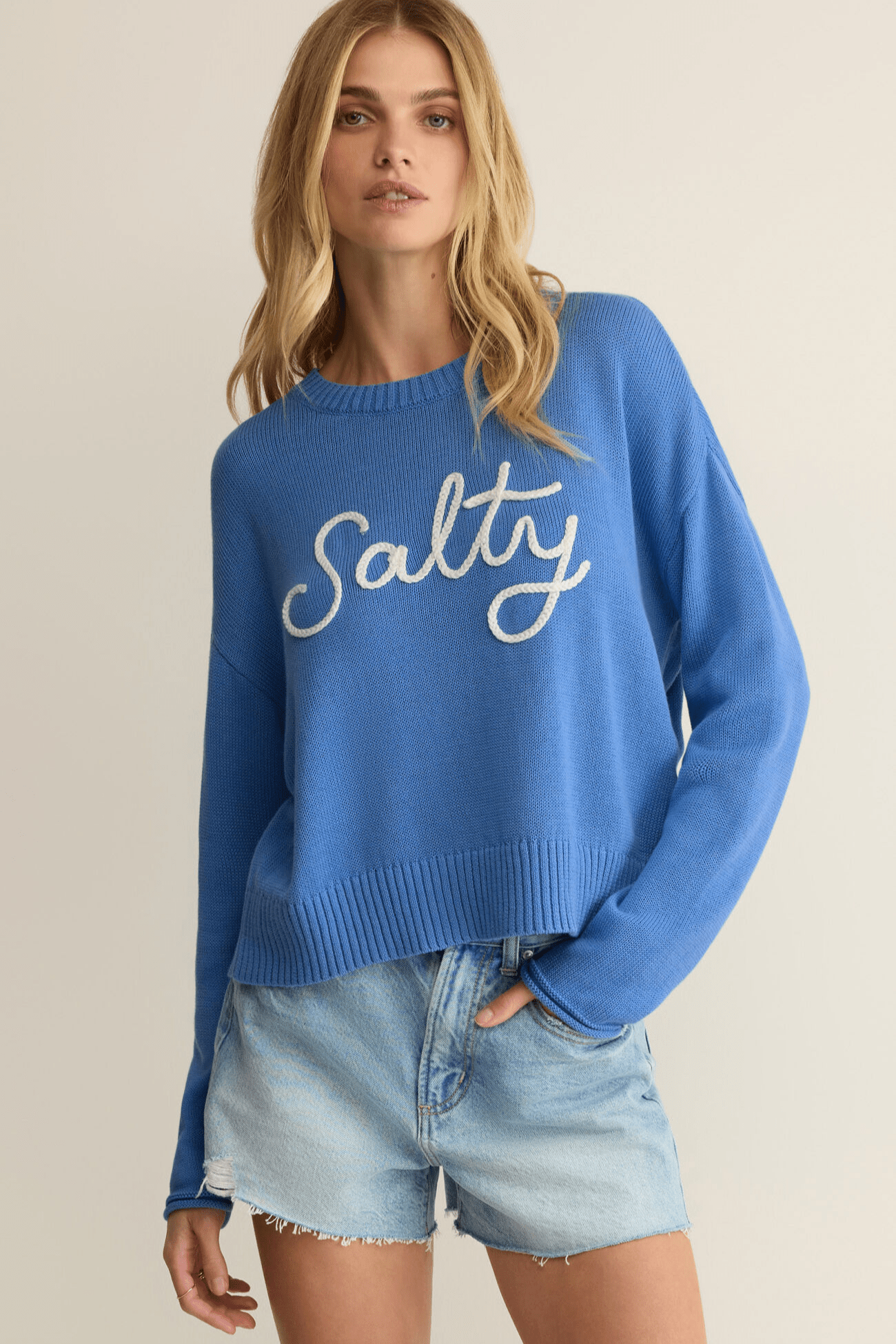 SIENNA SALTY SWEATER by z supply at Shirley Shoppe