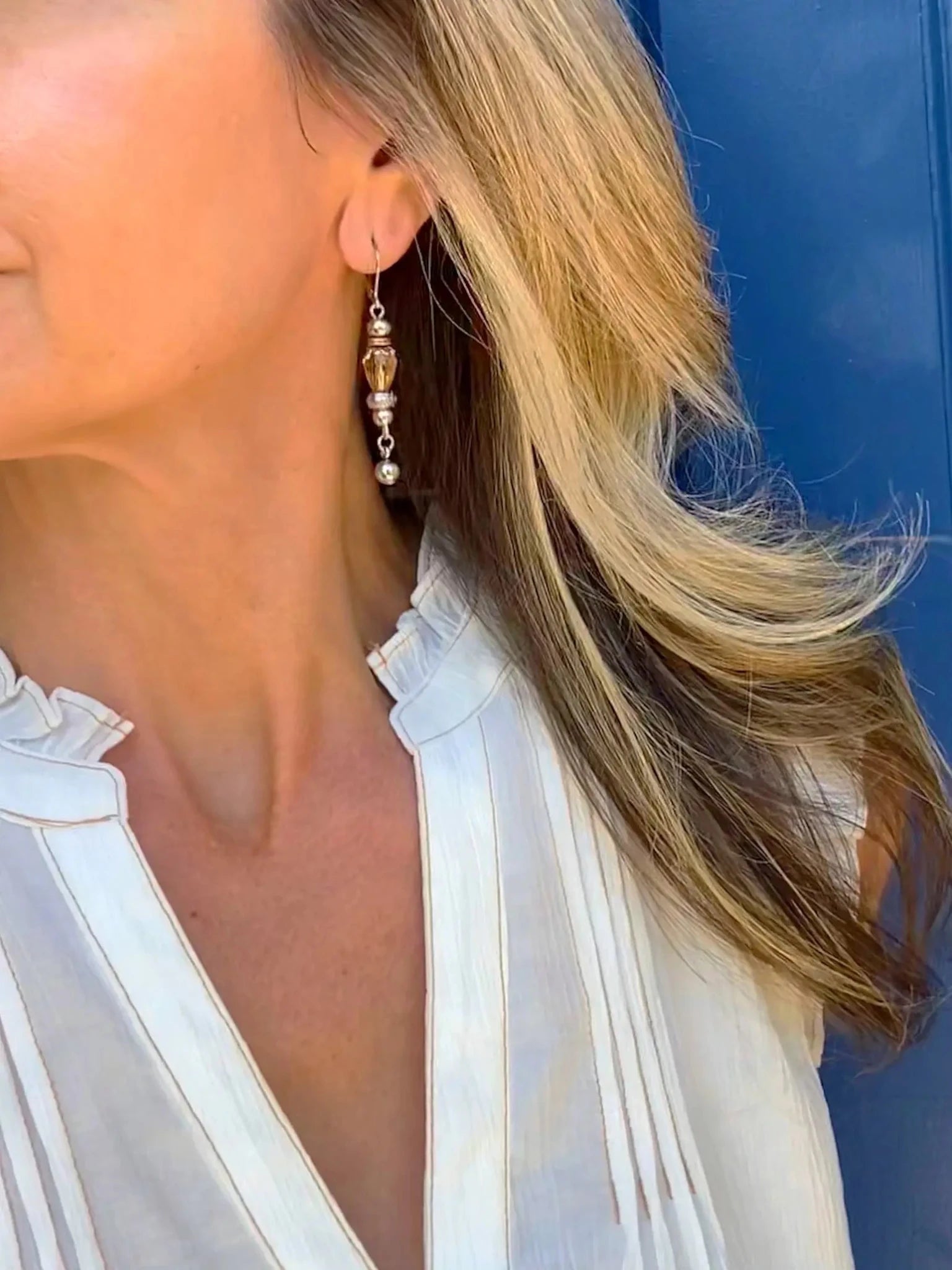 SILVER SPICE EARRINGS by Bellaforma Jewelry at Shirley Shoppe