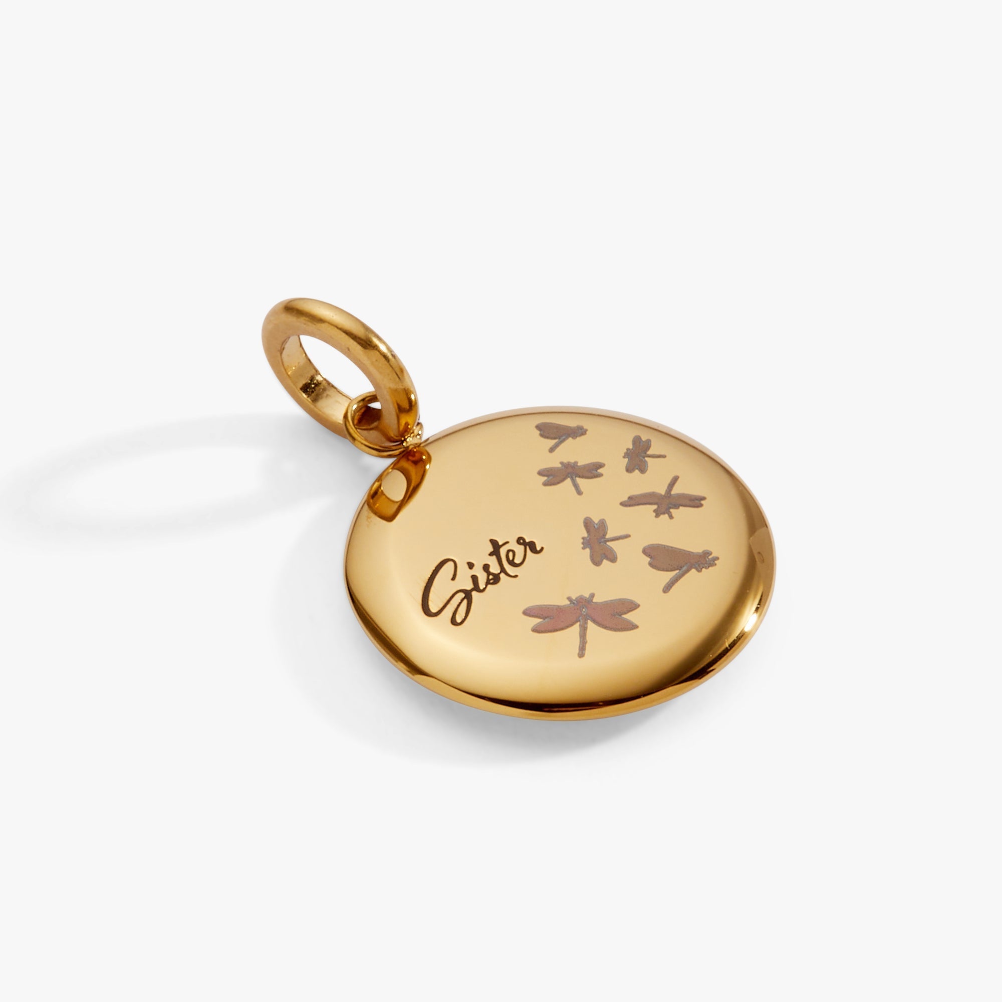 Sister Dragonfly Disc Charm by ALEX AND ANI at Shirley Shoppe