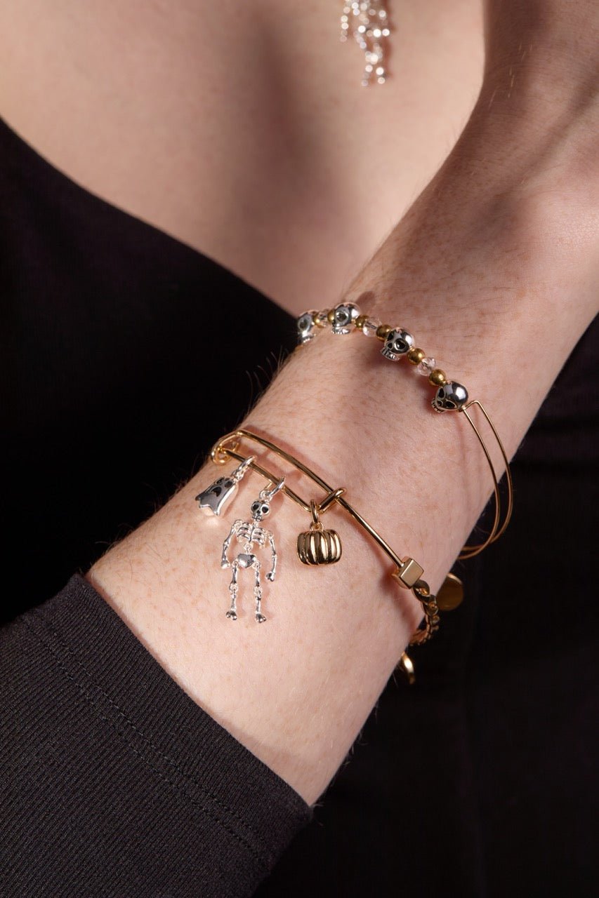 Skull Beaded Bangle by ALEX AND ANI at Shirley Shoppe
