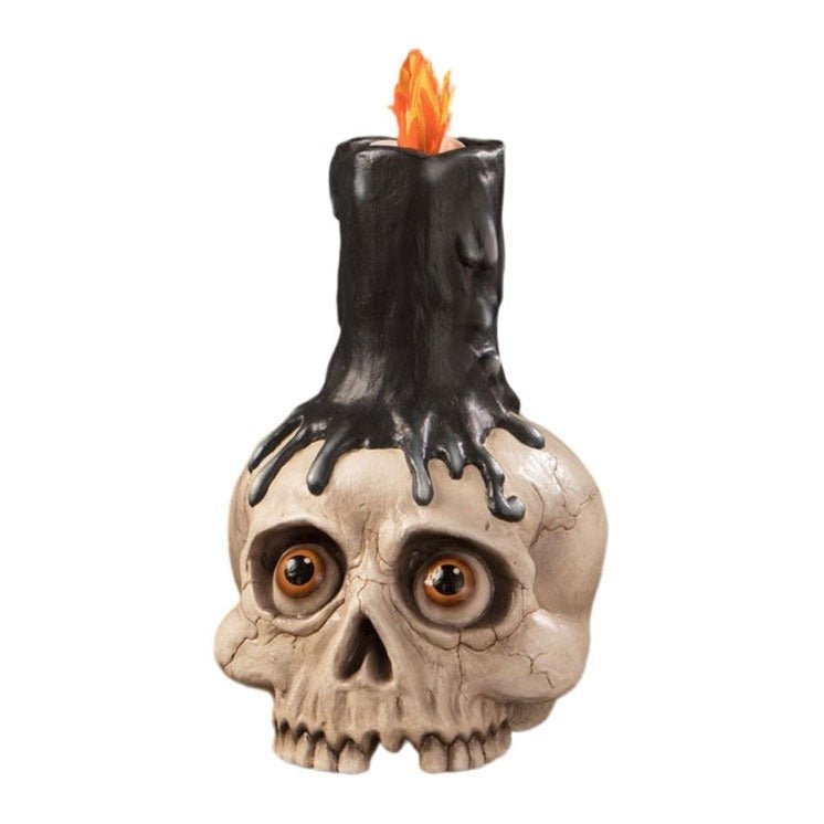 Skull Candle Holder by Bethany Lowe Designs by Quirks! at Shirley Shoppe