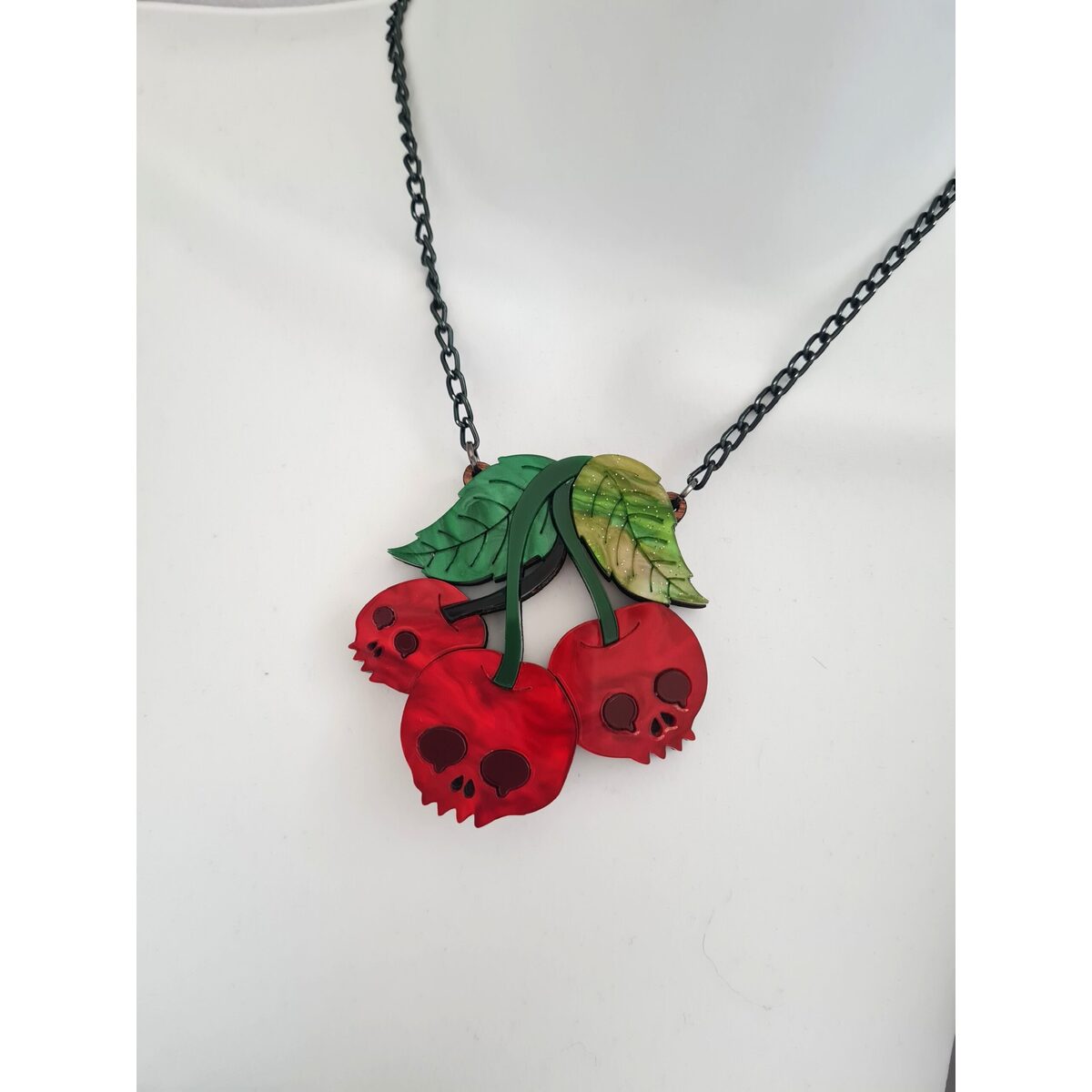 Skull Cherry Brooch by Cherryloco by Quirks! at Shirley Shoppe