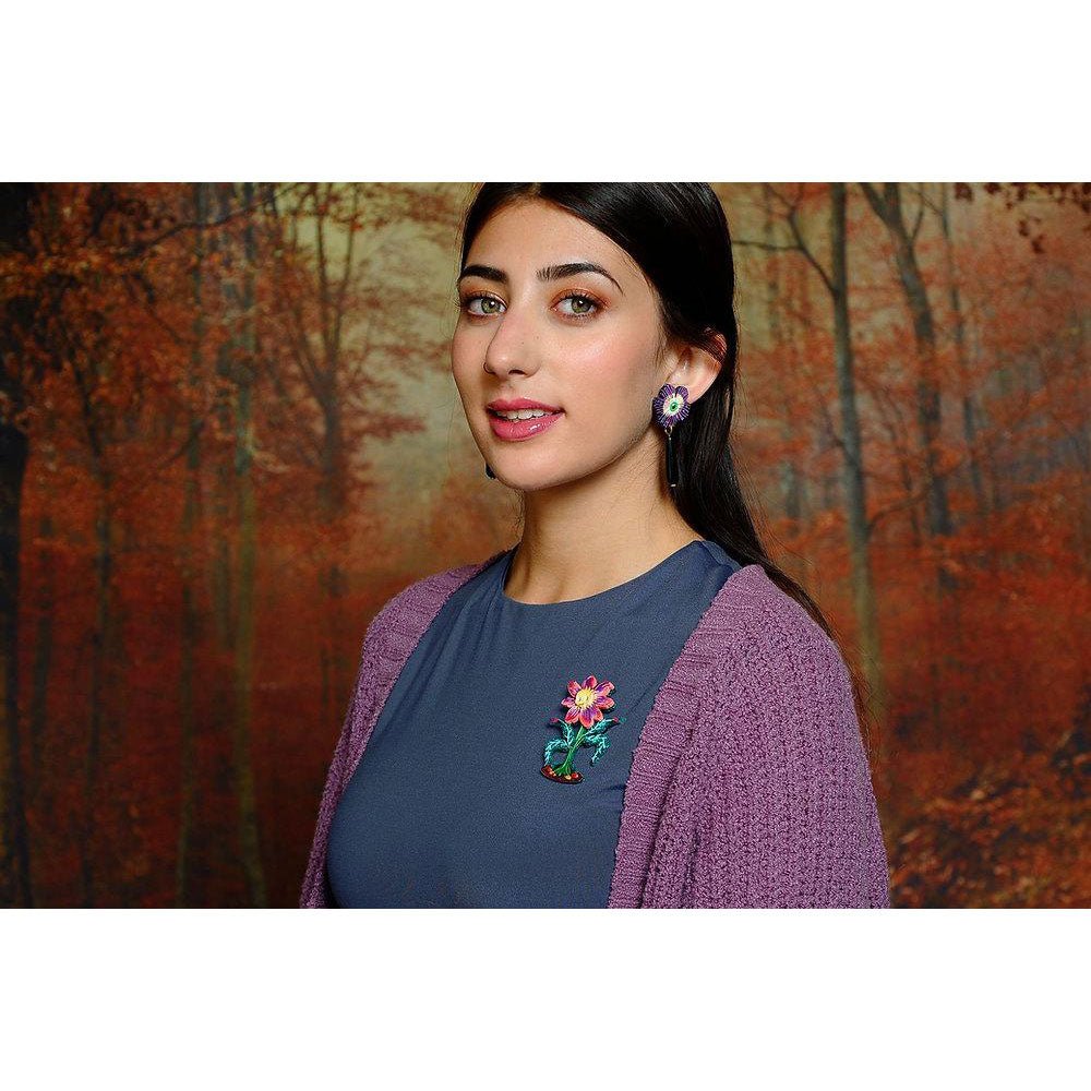 Skull Flower Brooch by Laliblue by Quirks! at Shirley Shoppe