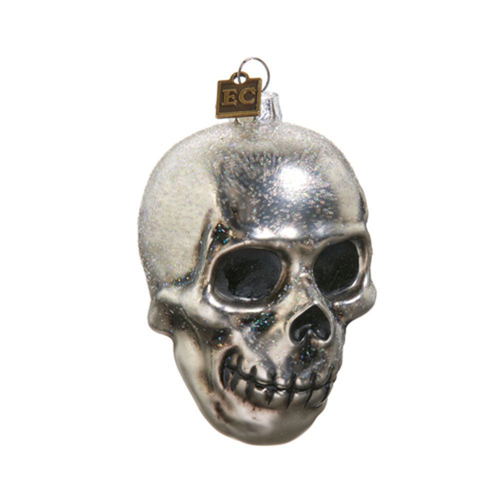 Skully Glass Ornament by Eric Cortina by Quirks! at Shirley Shoppe