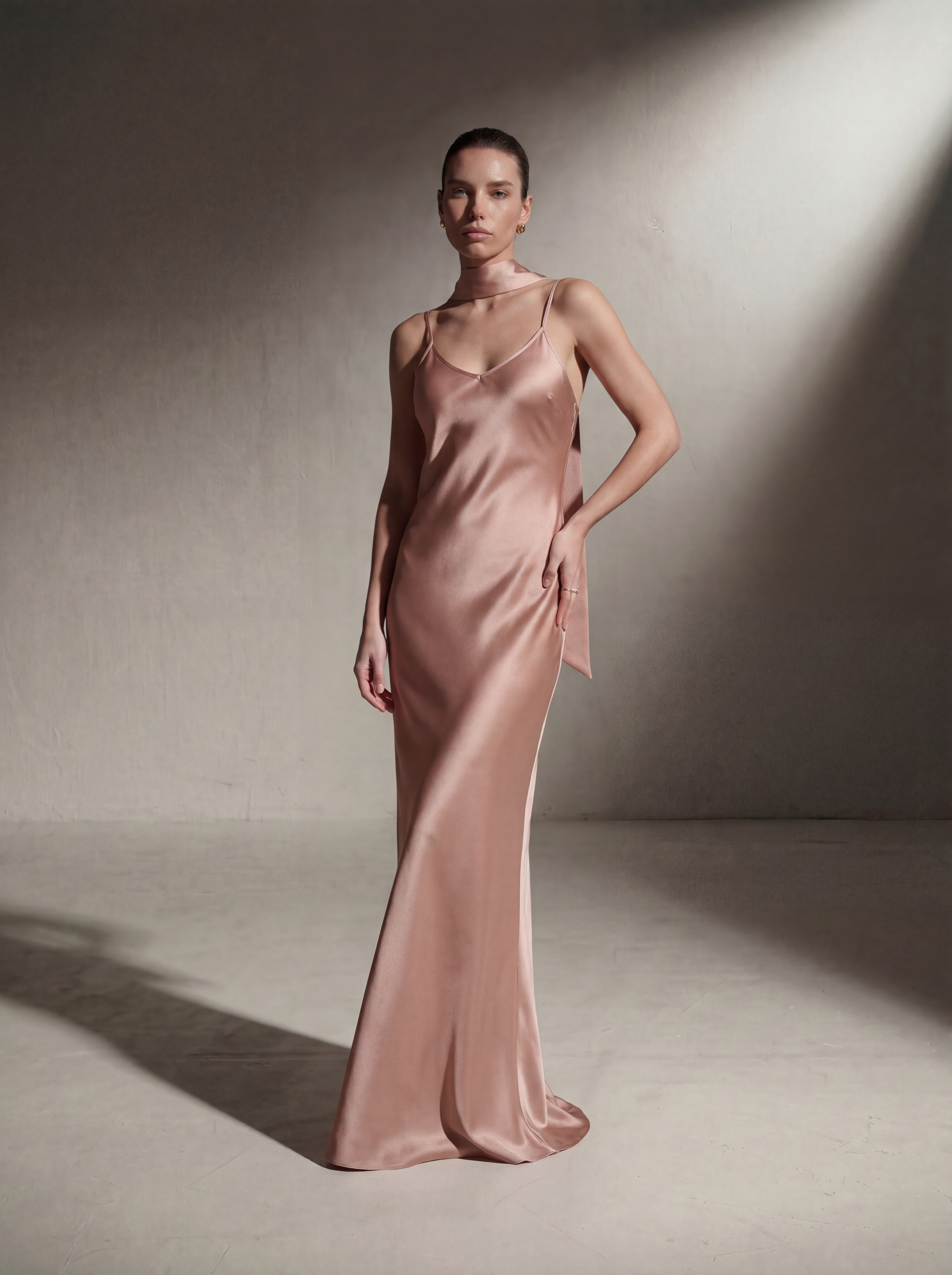 Silk Bias Slip - Blush