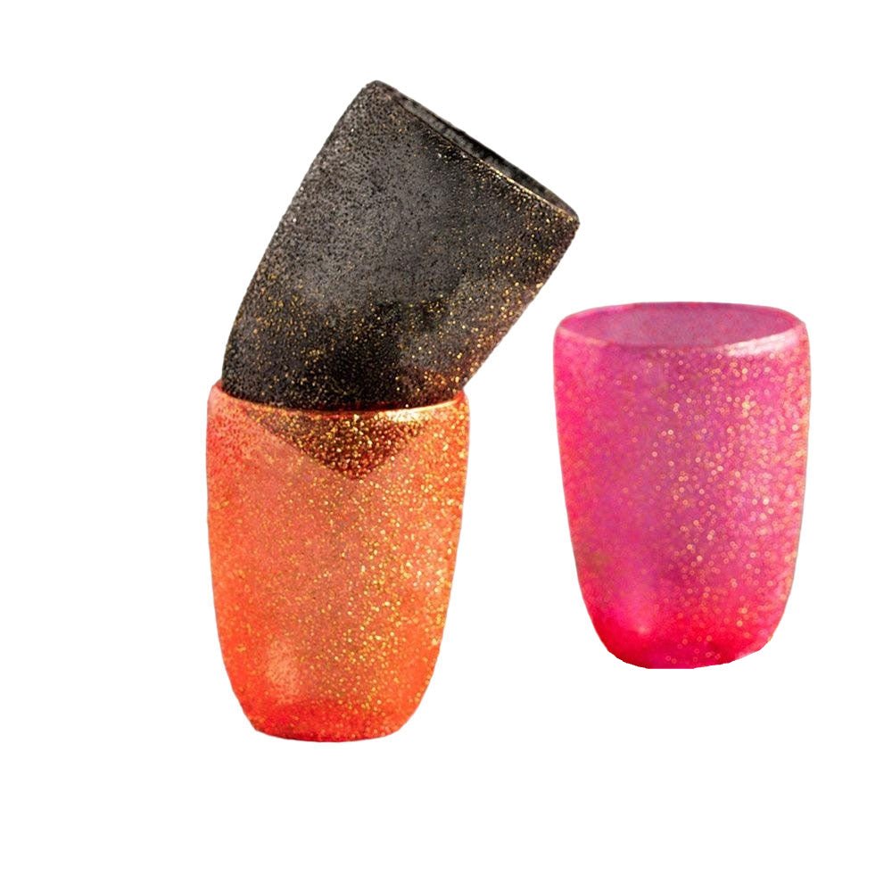 Small Halloween Sparkle Votive Set of 3 by GlitterVille by Quirks! at Shirley Shoppe
