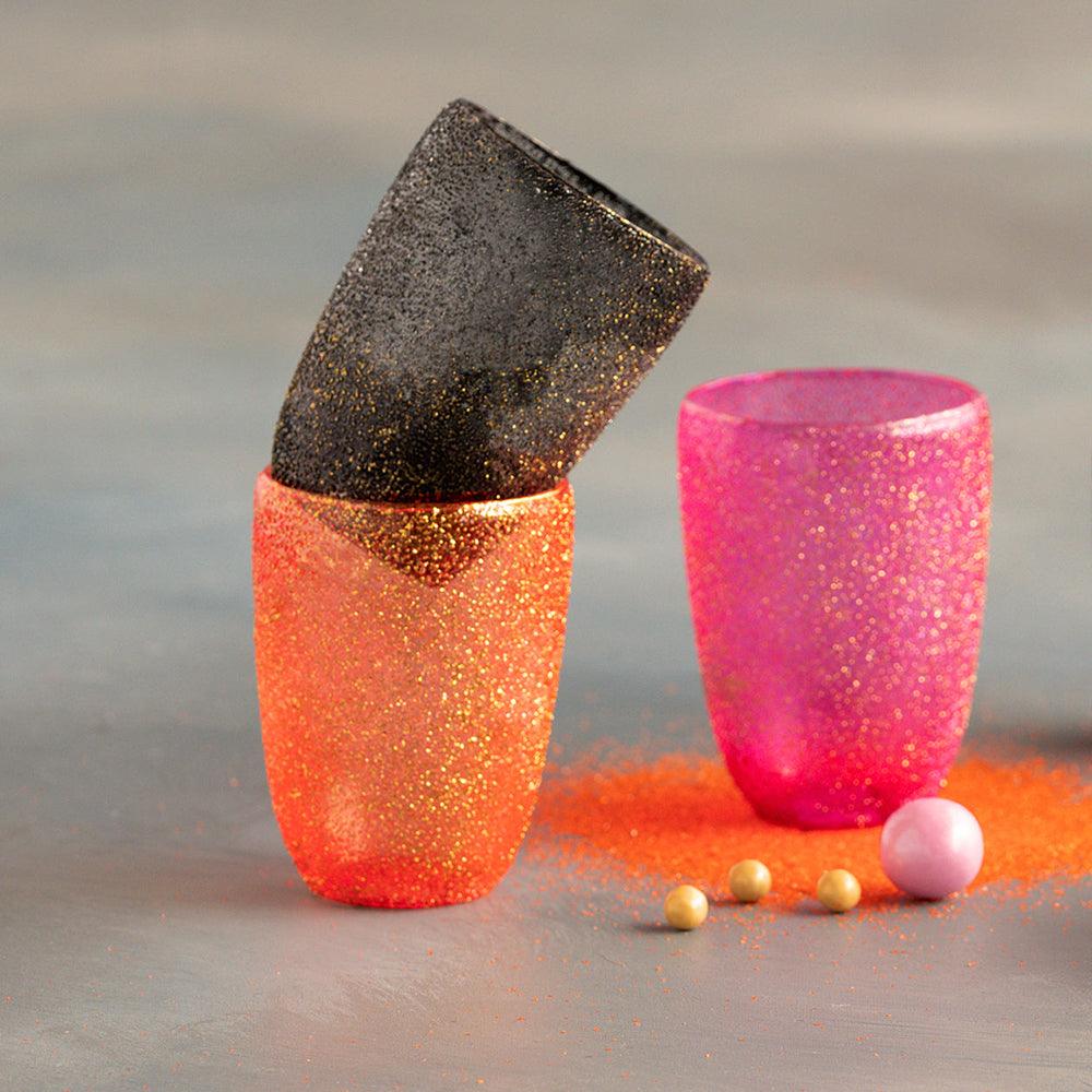 Small Halloween Sparkle Votive Set of 3 by GlitterVille by Quirks! at Shirley Shoppe