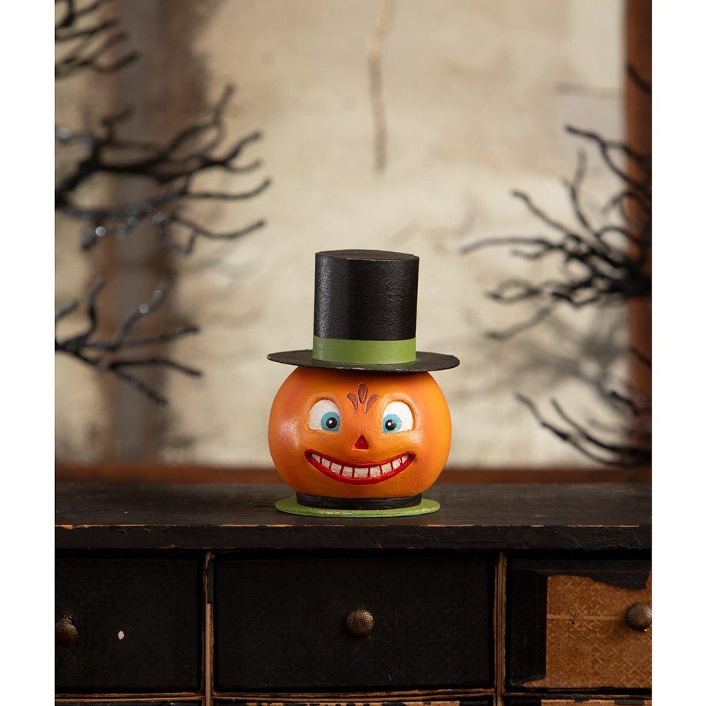 Smiling Pumpkin Container by Bethany Lowe Designs by Quirks! at Shirley Shoppe