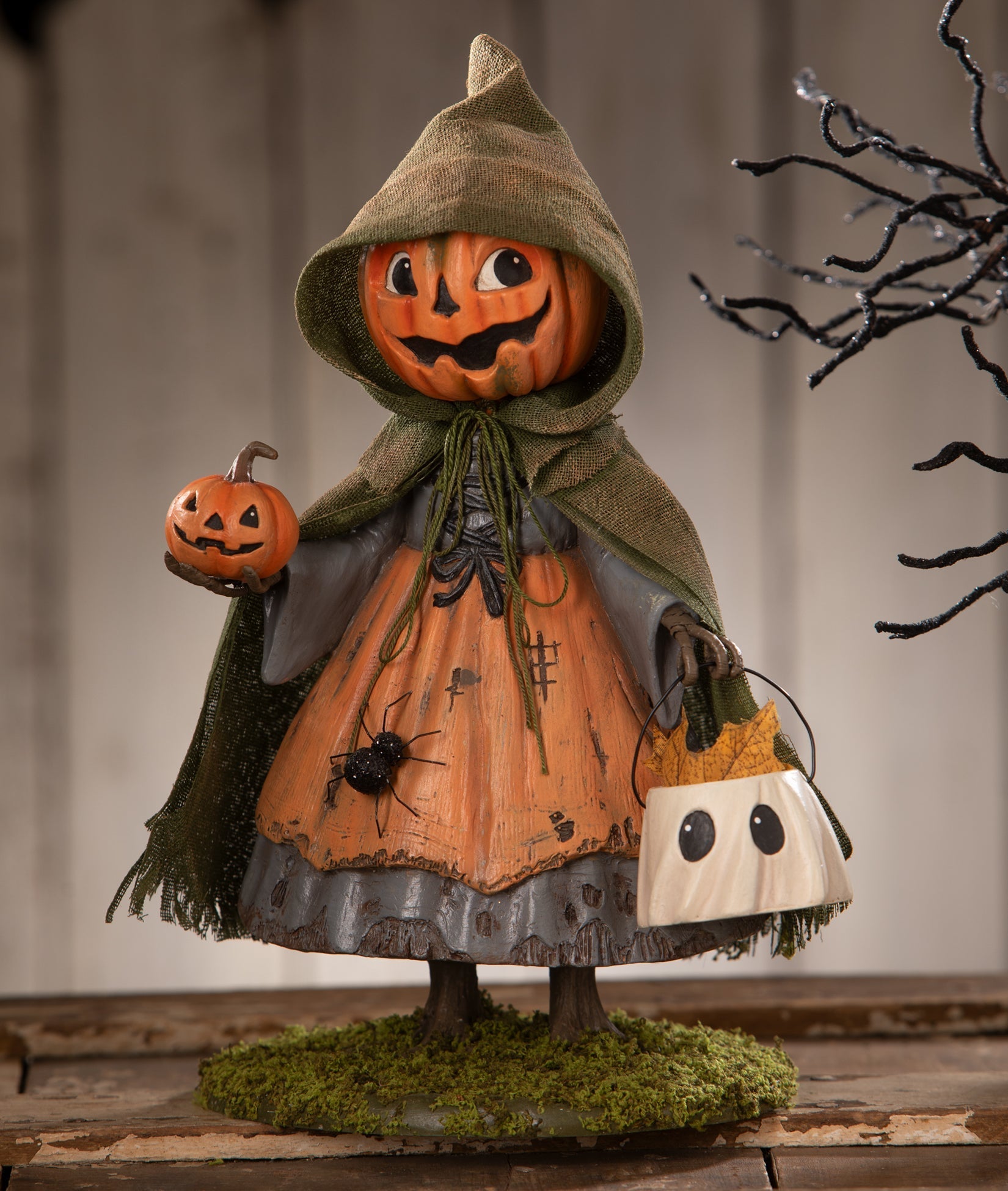 Smiling Susie Pumpkin | Halloween Decor | Bethany Lowe by Quirks! at Shirley Shoppe