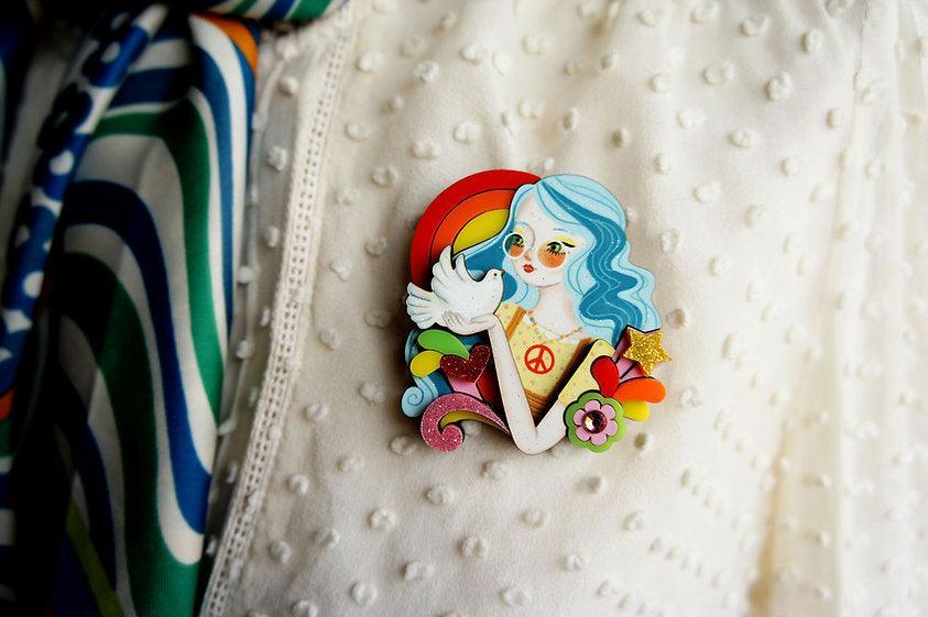 Solidarity Brooch by Laliblue by Quirks! at Shirley Shoppe