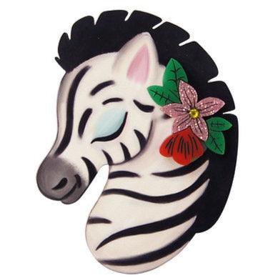 Solidarity Zebra Brooch by Laliblue by Quirks! at Shirley Shoppe