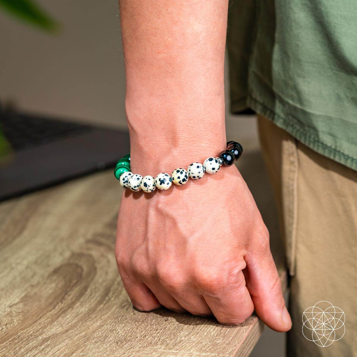 Soul Reset: Dalmatian Jasper Bracelet of Healing by Conscious Items at Shirley Shoppe