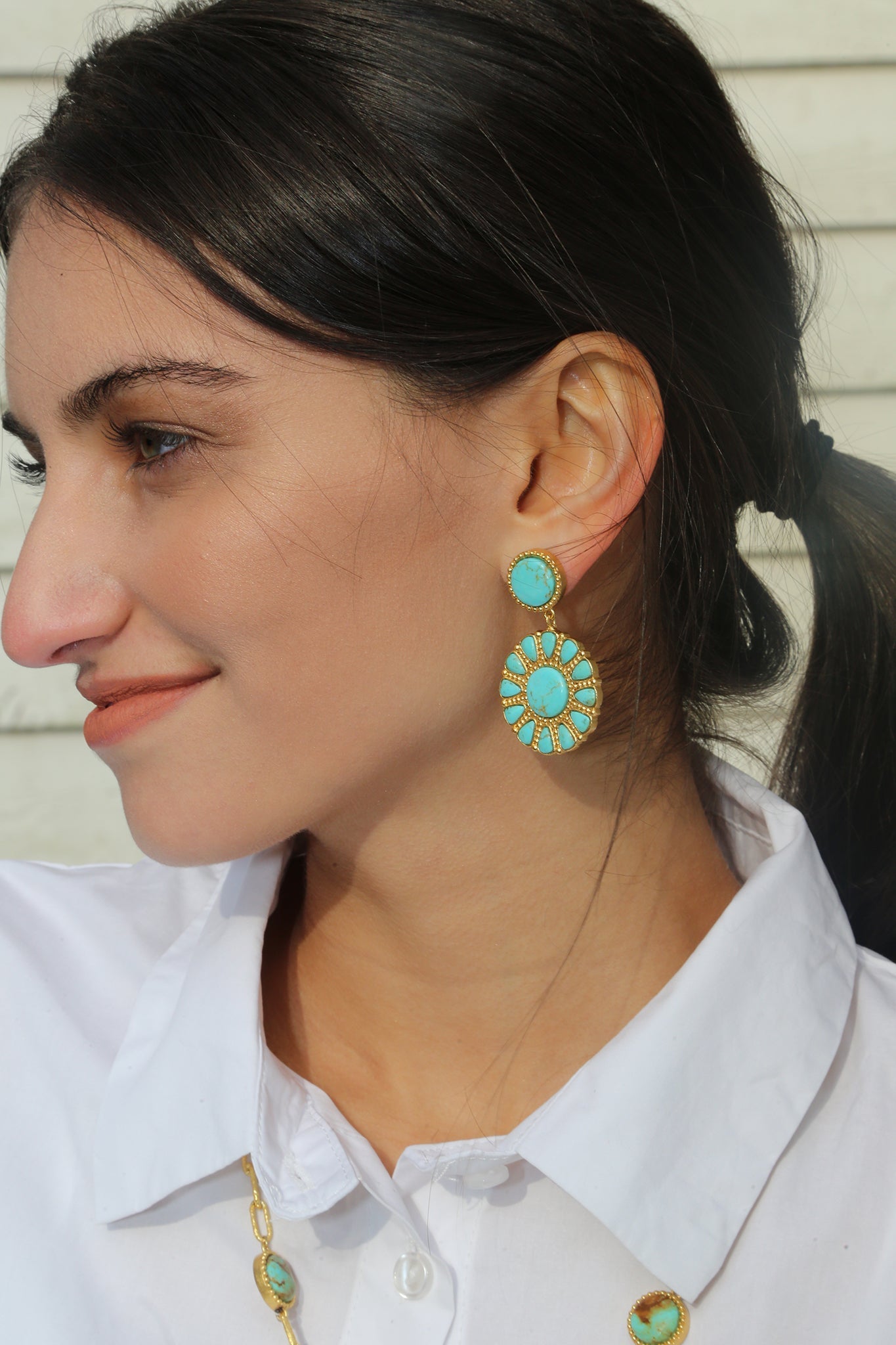 Southwestern Statement Earring by Christina Greene at Shirley Shoppe