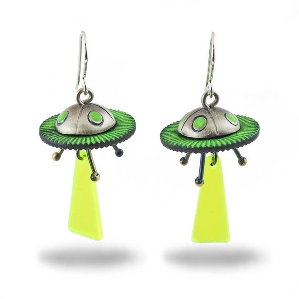 Space Invader Earrings by Chickenscratch by Quirks! at Shirley Shoppe