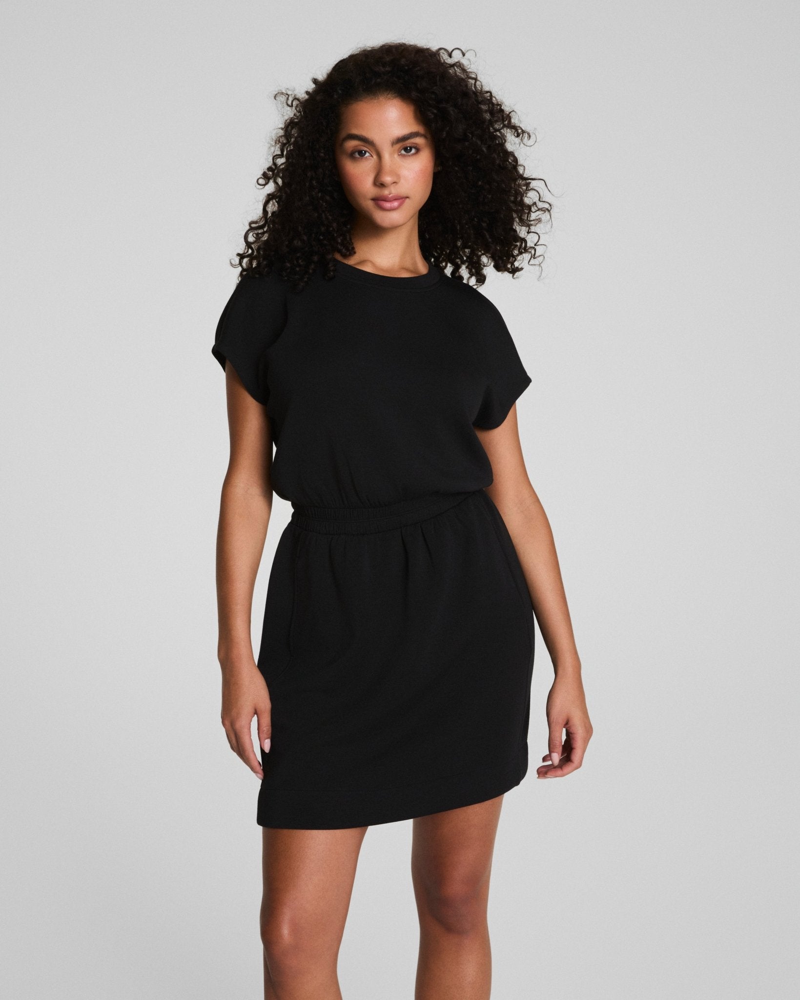 SPANX AirEssentials® Cinched Mini Dress | Very Black by Spanx at Shirley Shoppe