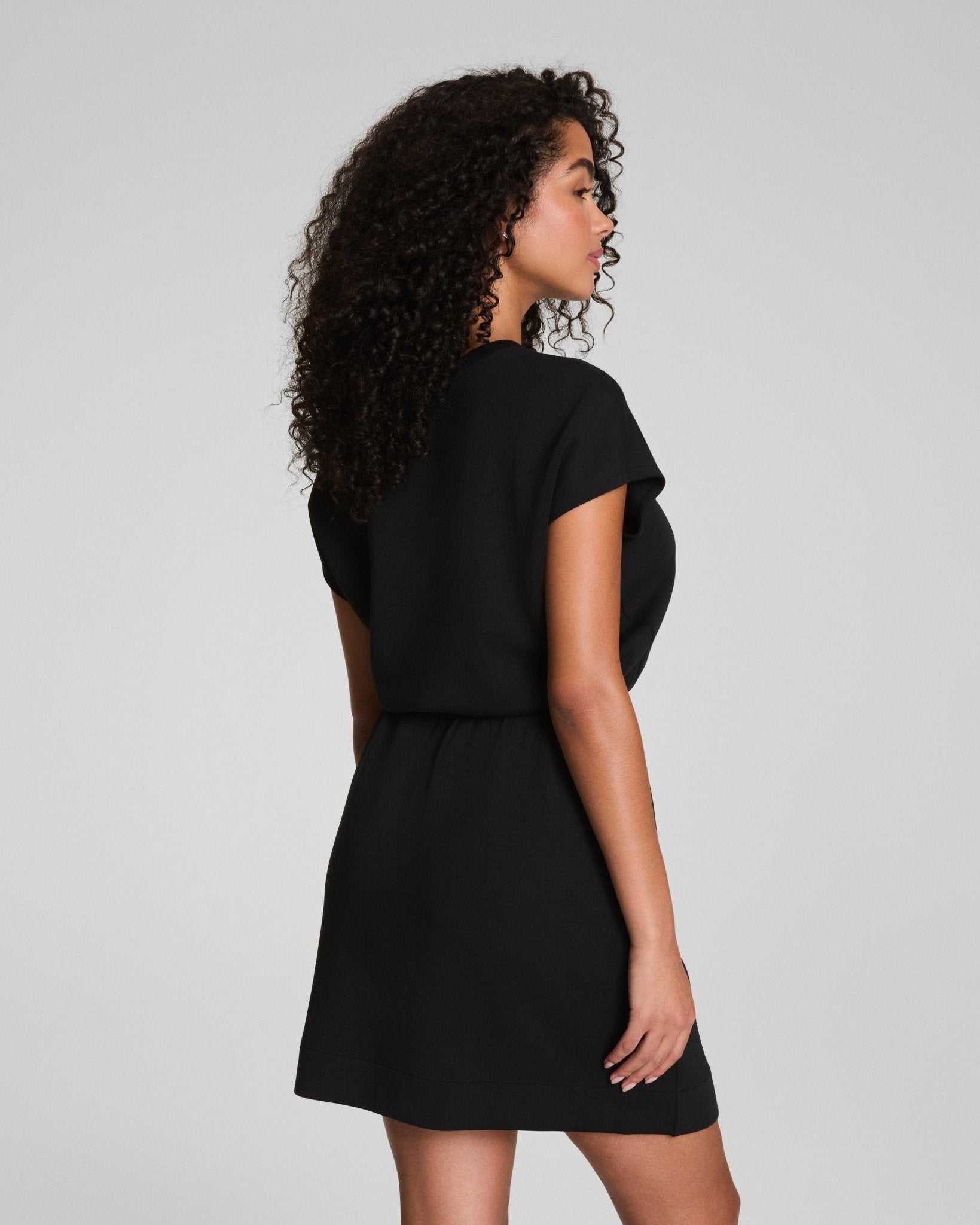 SPANX AirEssentials® Cinched Mini Dress | Very Black by Spanx at Shirley Shoppe