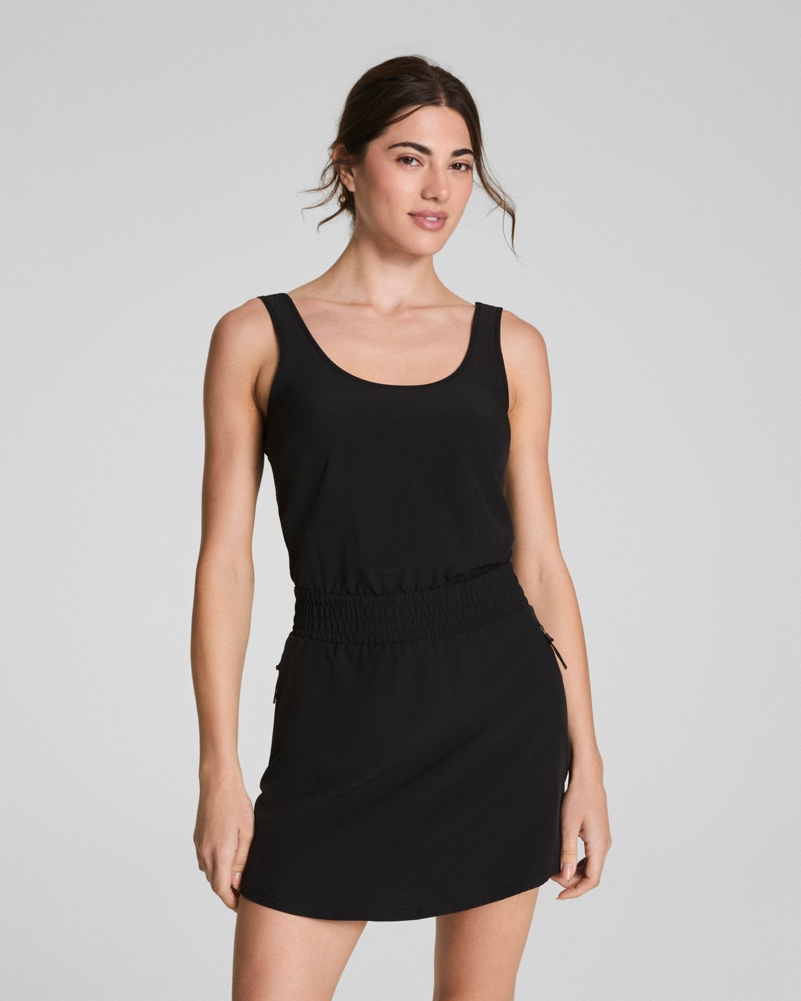 SPANX® On the Move Tank Dress | Very Black by Spanx at Shirley Shoppe