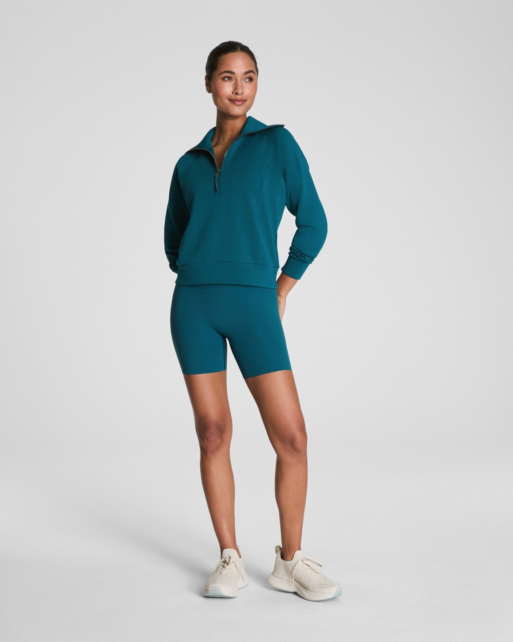 SPANXshape™ CoreLuxe Bike Short with Mid-Tummy Compression, 6" by SPANX at Shirley Shoppe