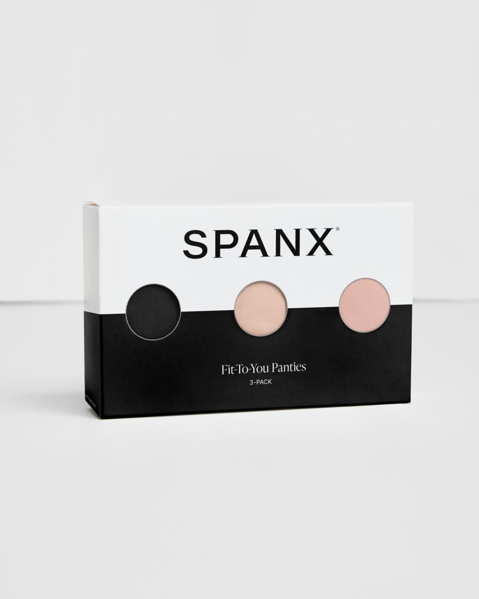 SPANXsmooth™ Fit - To - You Boyshort 3 - Pack Box | Very Black/Toasted Oatmeal/Vintage Rose by Spanx at Shirley Shoppe