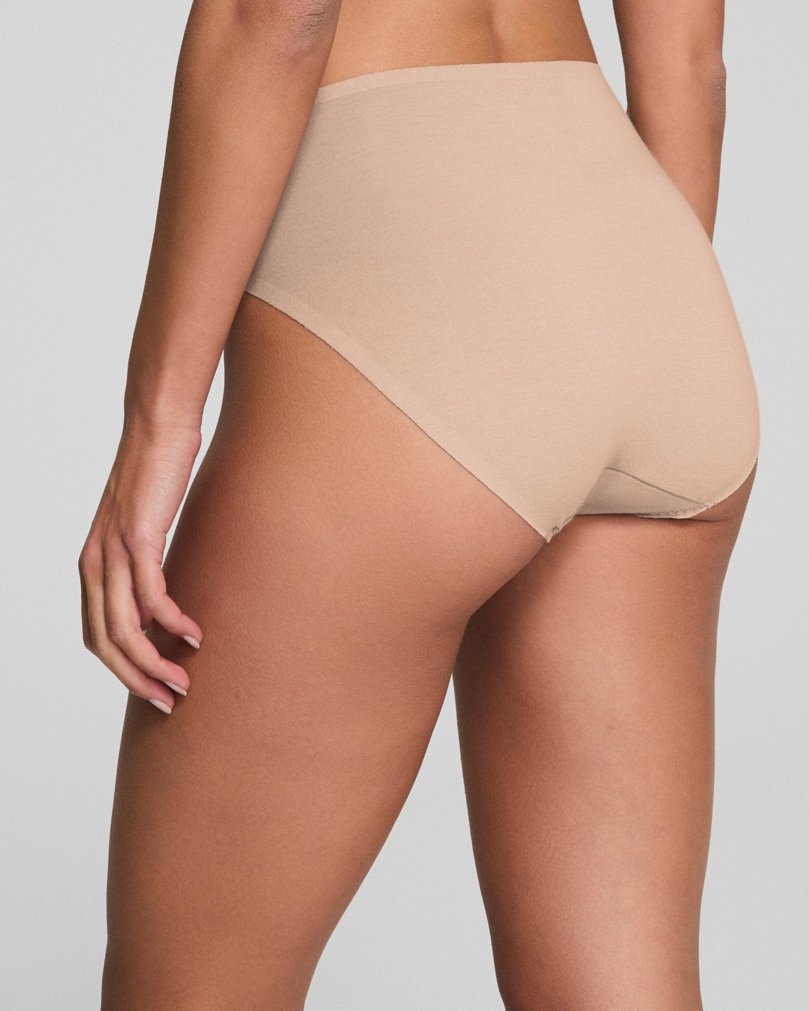 SPANXsmooth™ Fit - To - You Supima® Cotton Brief 3 - Pack | Powder/Toasted Oatmeal/Very Black by Spanx at Shirley Shoppe