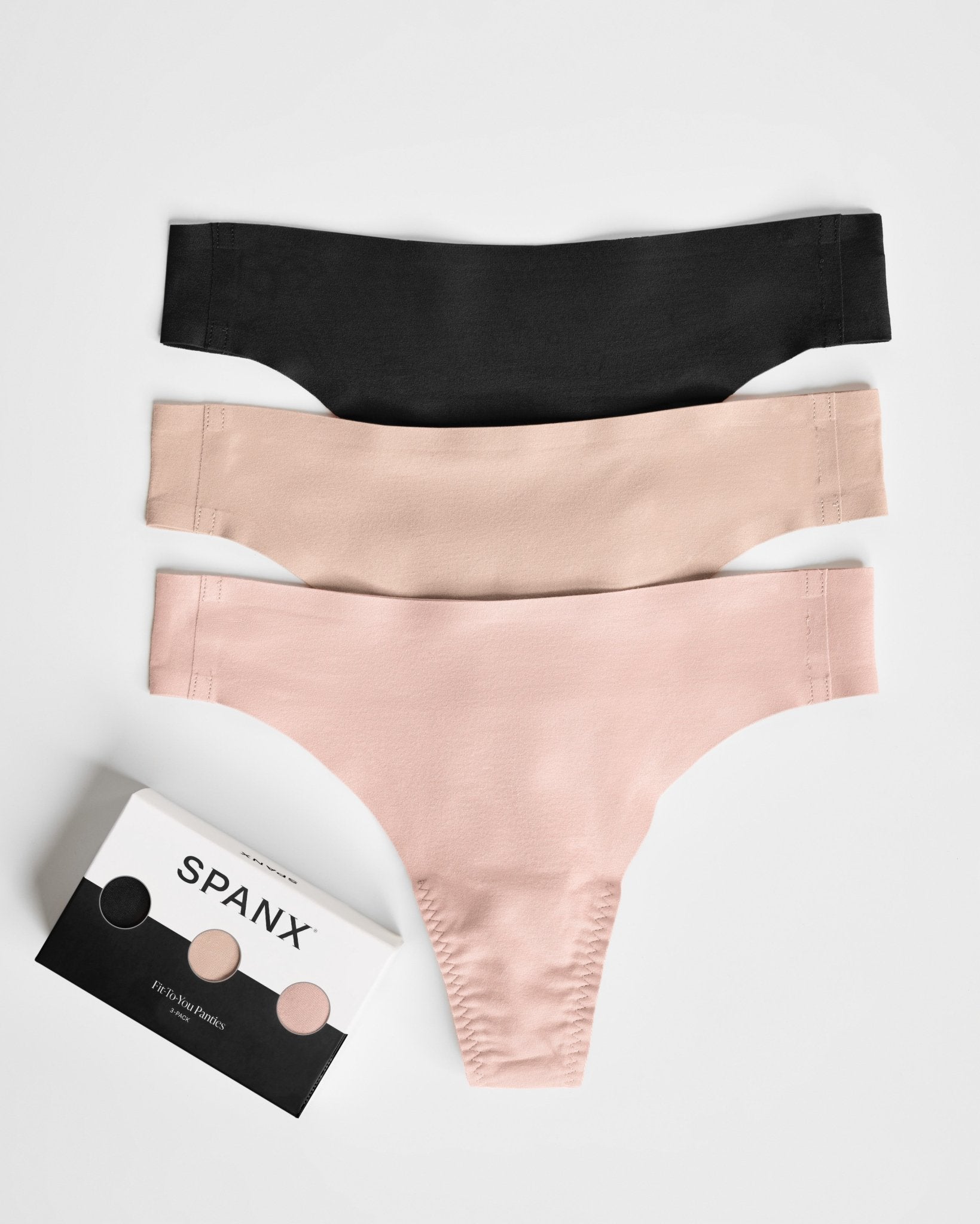 SPANXsmooth™ Fit-To-You Thong 3-Pack Box by SPANX at Shirley Shoppe