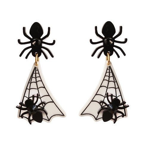 Spider Web Earrings by Laliblue by Quirks! at Shirley Shoppe