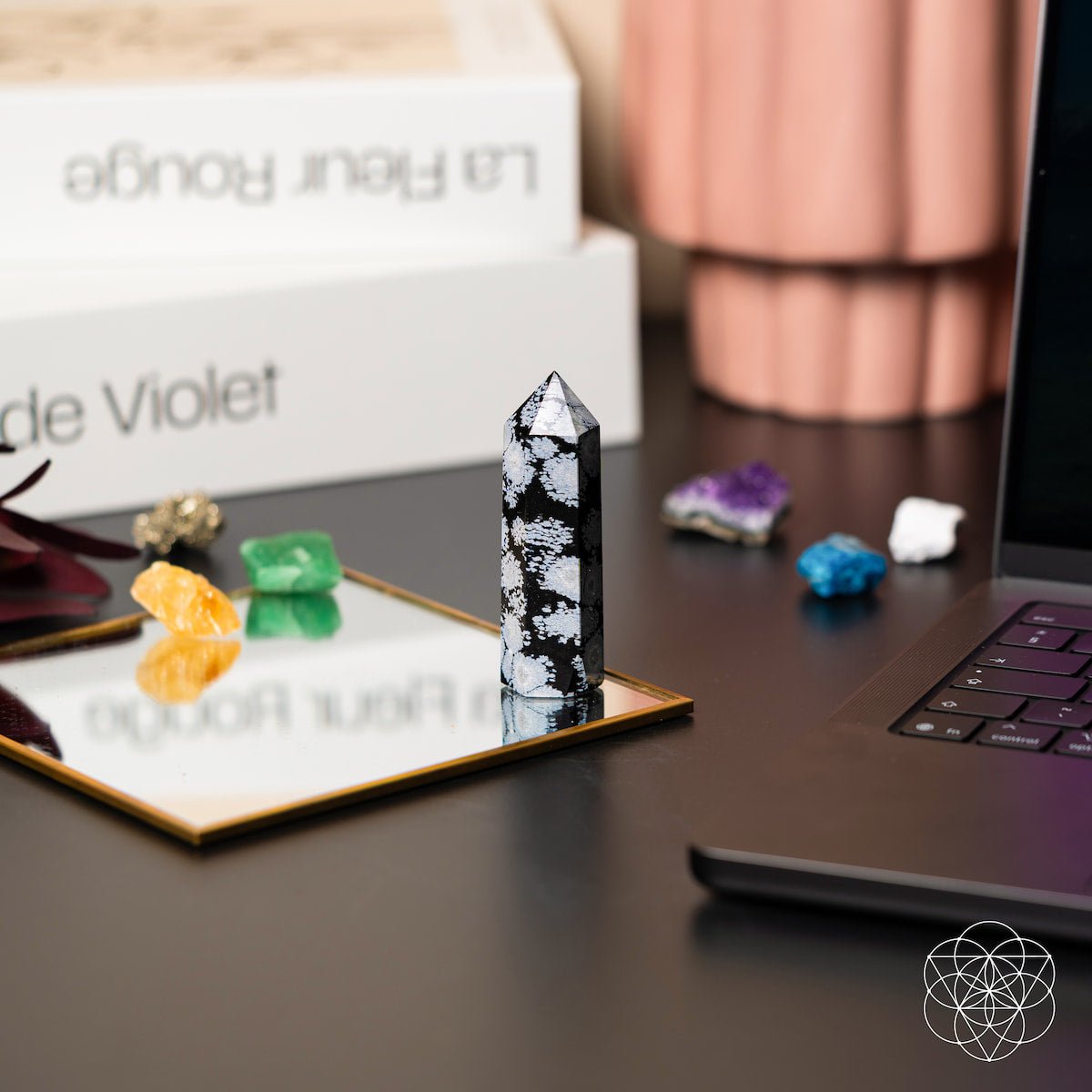 Spiritual Bodyguard - Snowflake Obsidian Point by Conscious Items at Shirley Shoppe