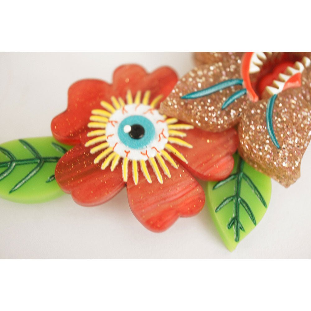Spooky Flowers Necklace by Laliblue by Quirks! at Shirley Shoppe