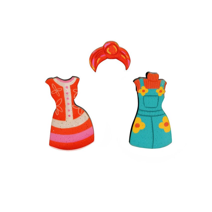 Spring Color Outfit Brooches by Laliblue by Quirks! at Shirley Shoppe