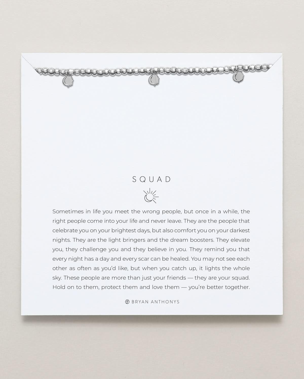 Squad Beaded Icon Bracelet by Bryan Anthonys at Shirley Shoppe