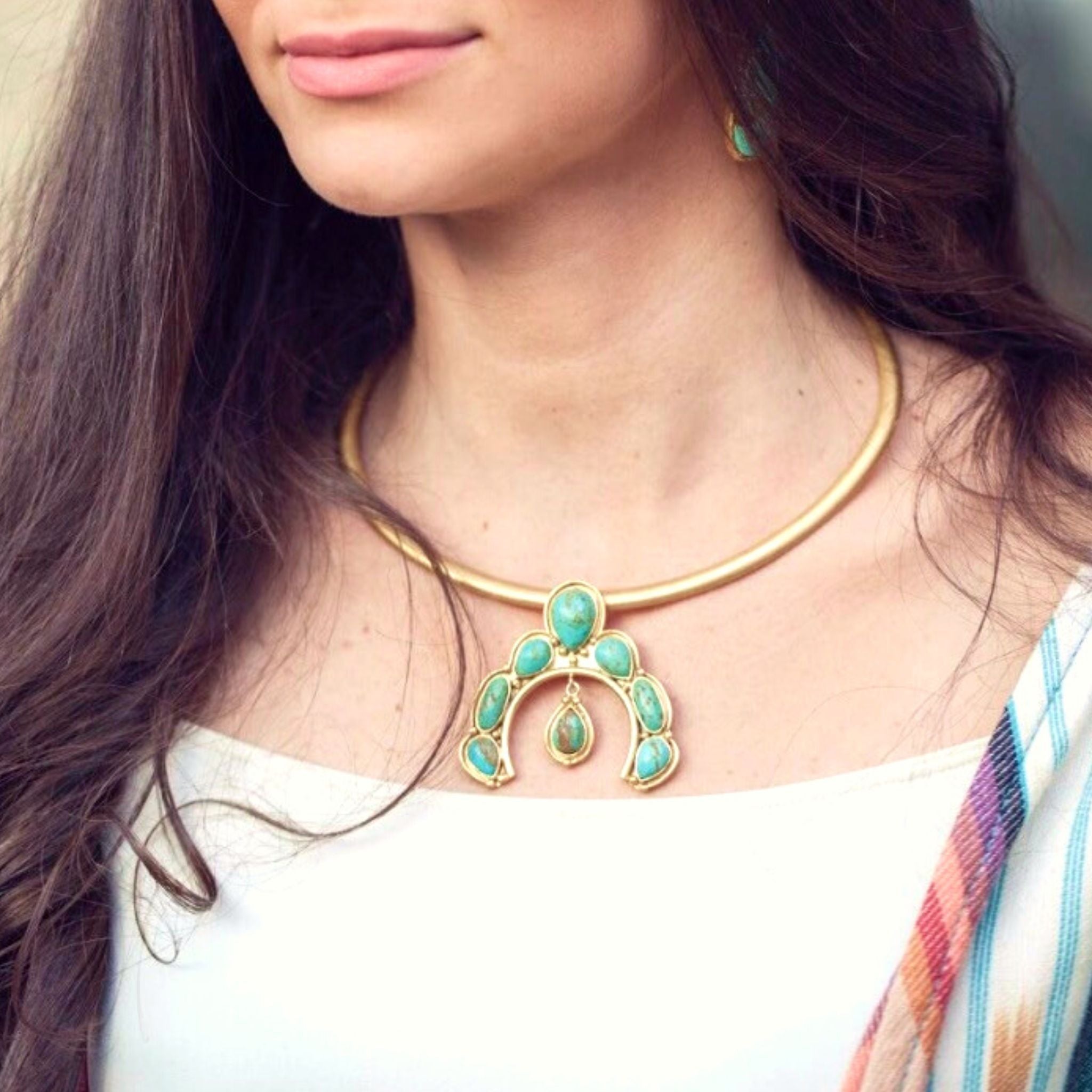 Squash Blossom Pendant by Christina Greene at Shirley Shoppe