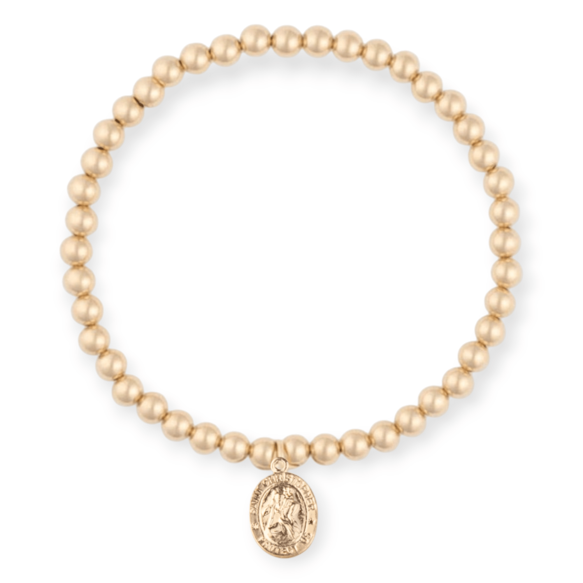 st. christopher juno bracelet (4mm) by Cuffed by Nano LLC at Shirley Shoppe