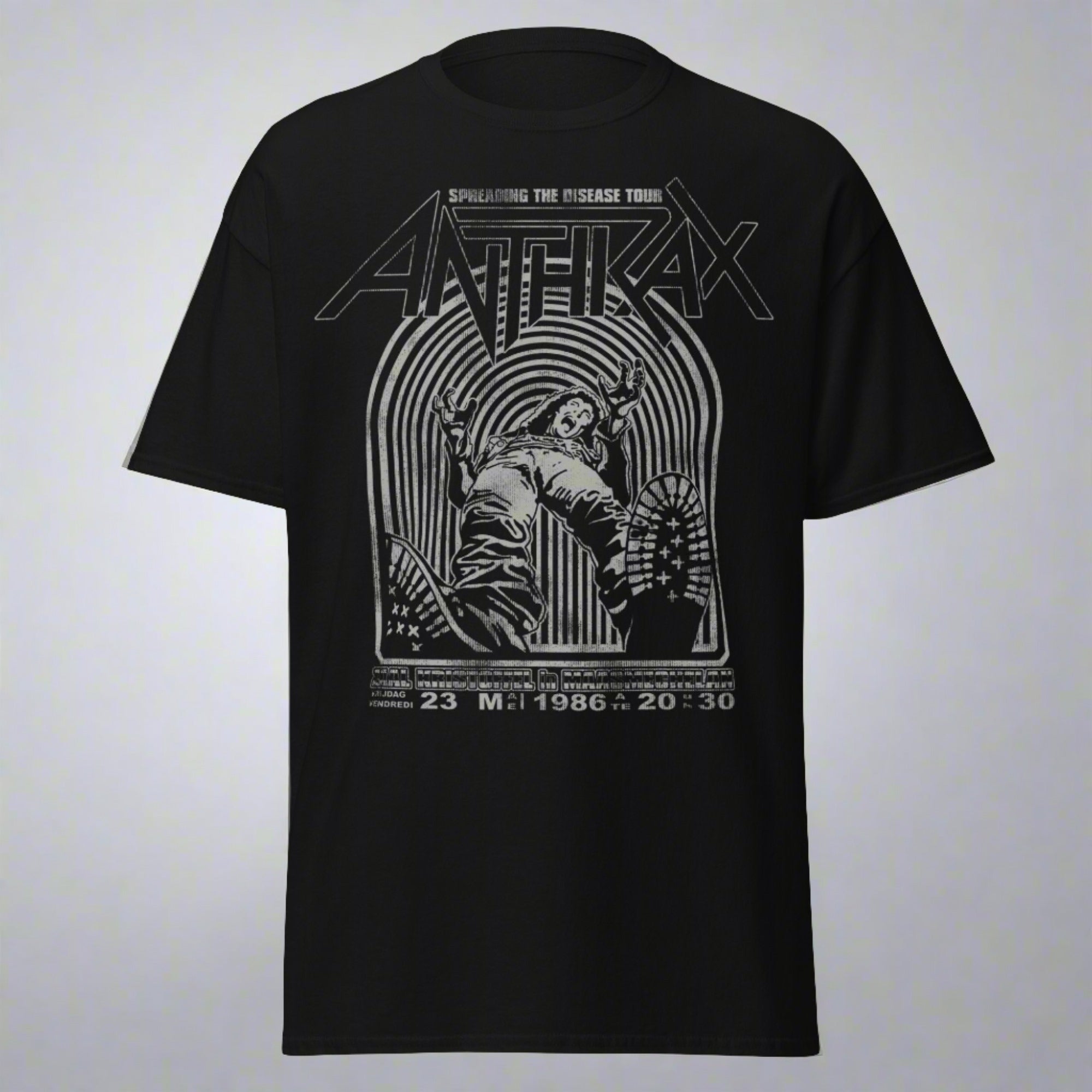 MERCHMOMENT Anthrax - 1986 Tour Jumbo Print T-Shirt [Apparel]