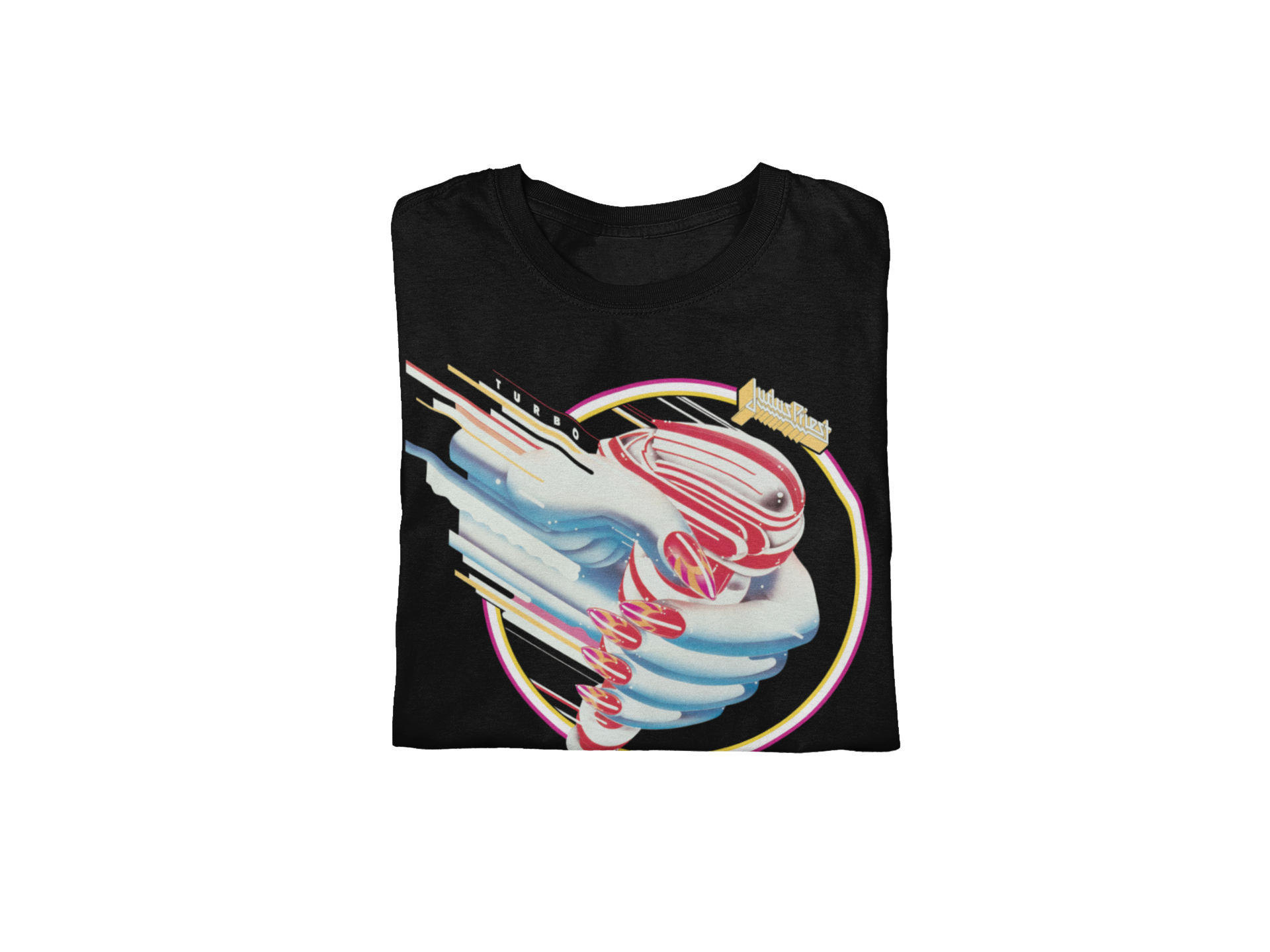 MERCHMOMENT Judas Priest - Turbo Hand Jumbo Print T-Shirt [Apparel]