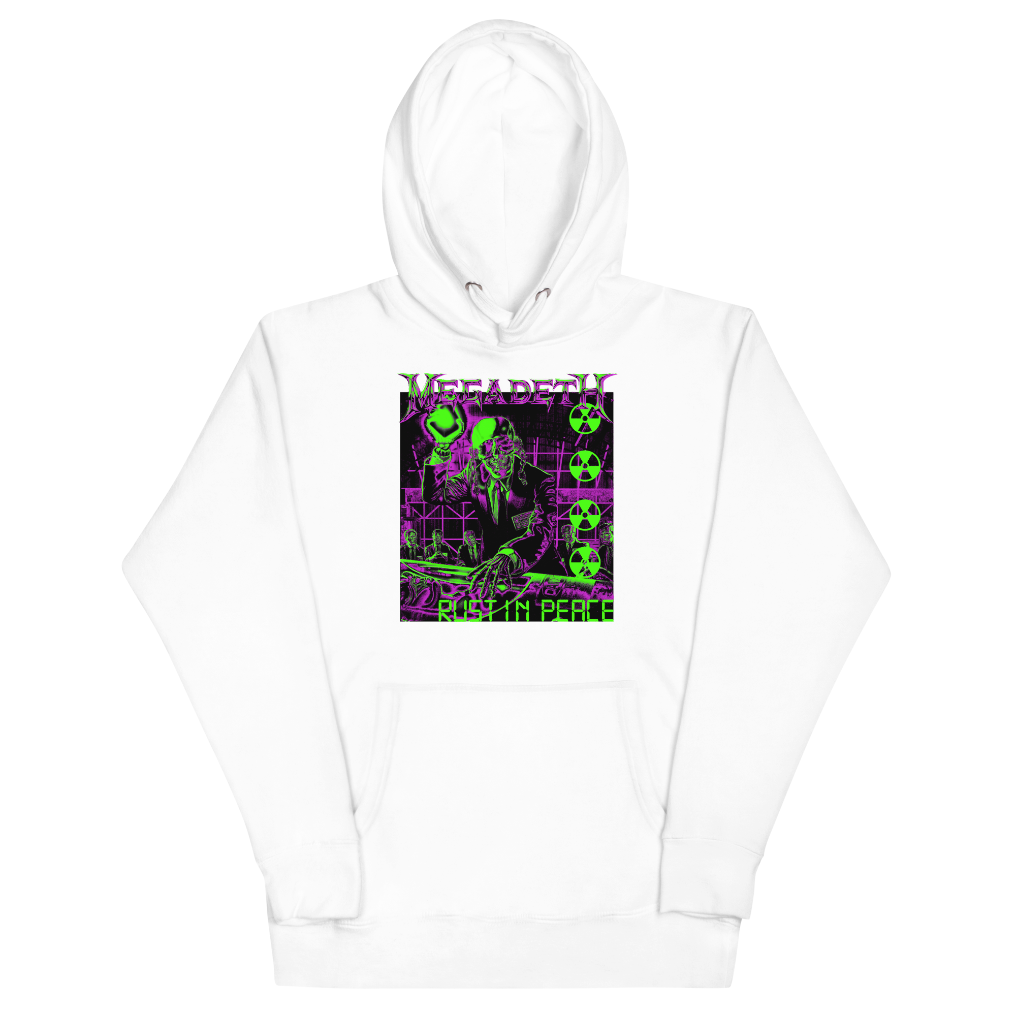MERCHMOMENT Megadeth Neon Rust in Peace Classic Hoodie [Apparel]