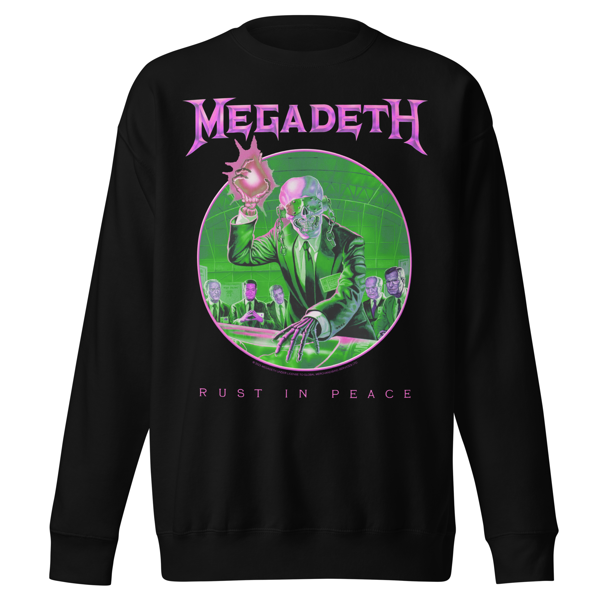 MERCHMOMENT Megadeth Purple Rust Jumbo Print Sweatshirt [Apparel]
