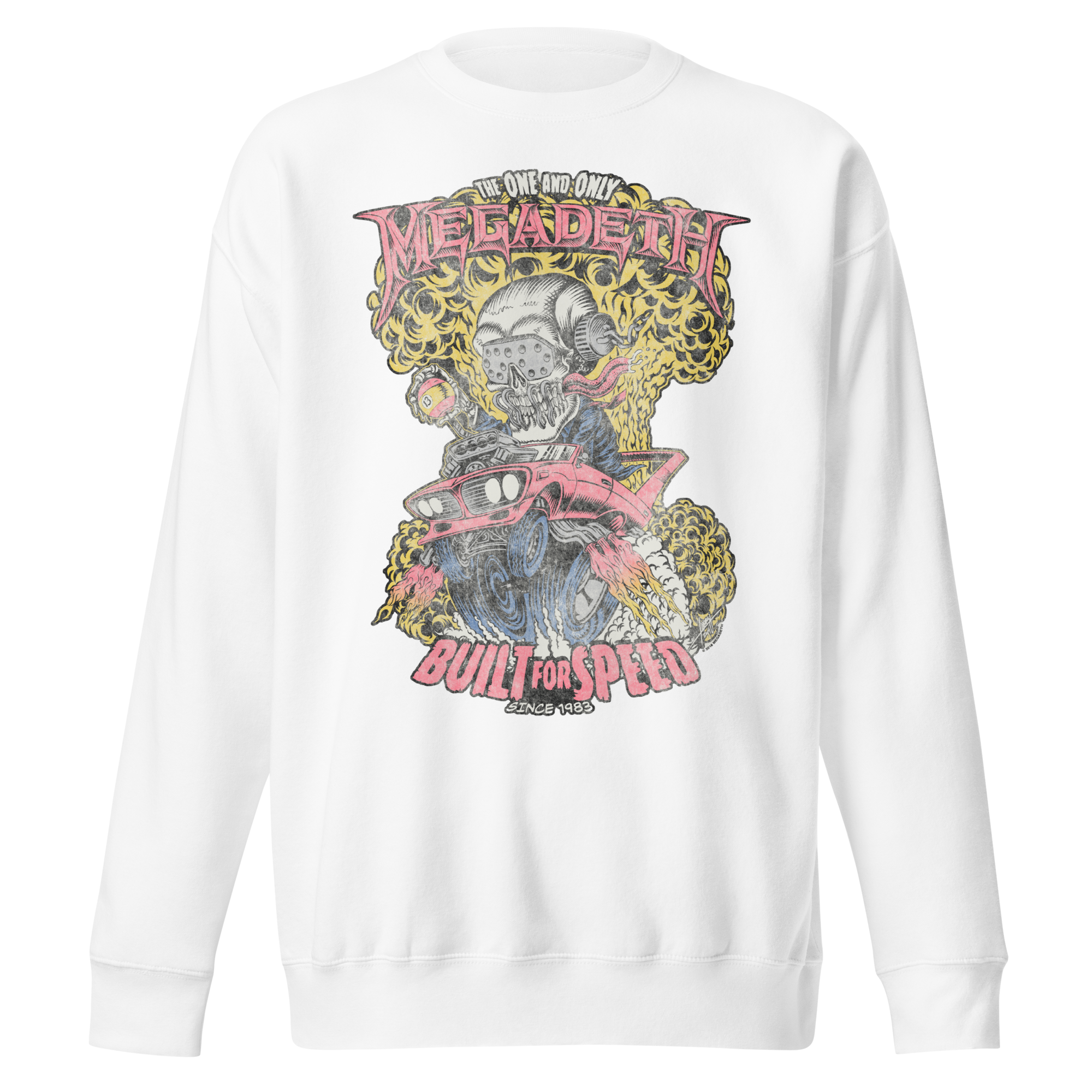 MERCHMOMENT MegaDeth - Vintage Built for Speed Jumbo Print Sweatshirt [Apparel]