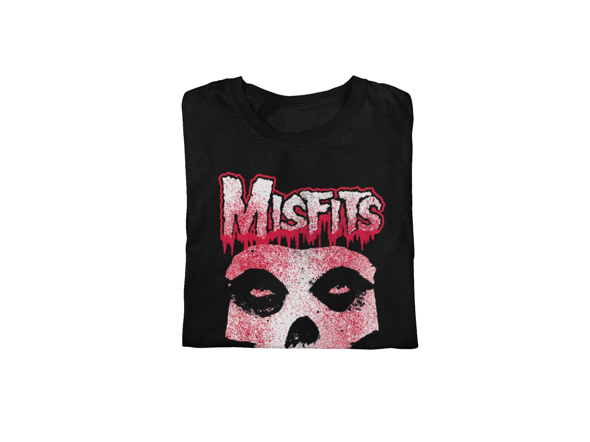 MERCHMOMENT Misfits Tagged Skull Jumbo Print T-shirt [Apparel]