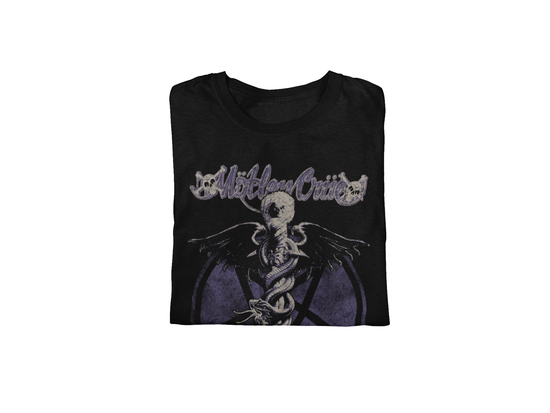 MERCHMOMENT Motley Crue Dark Doctor Jumbo Print T-shirt [Apparel]