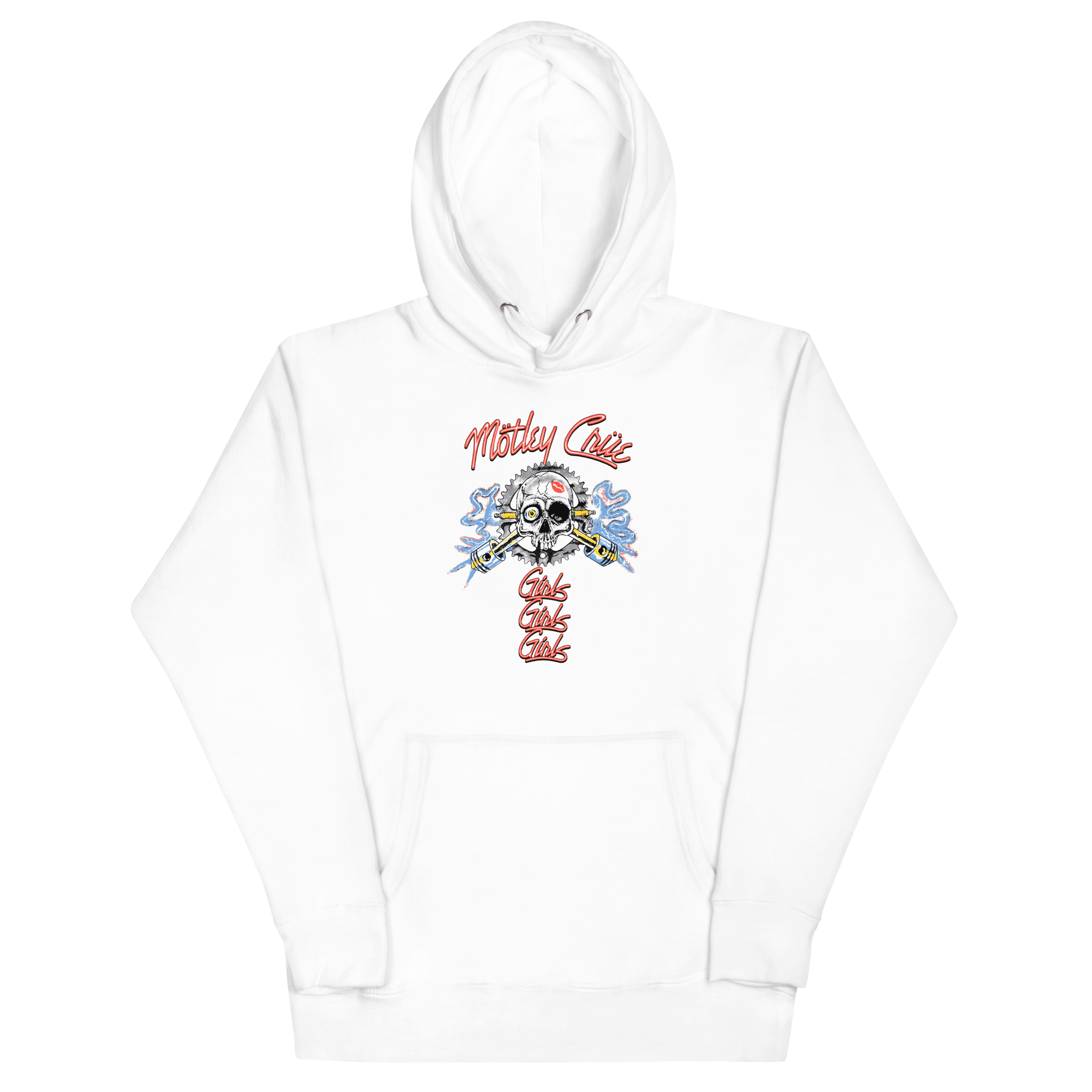 MERCHMOMENT Motley Crue Girl's Skull Classic Hoodie [Apparel]