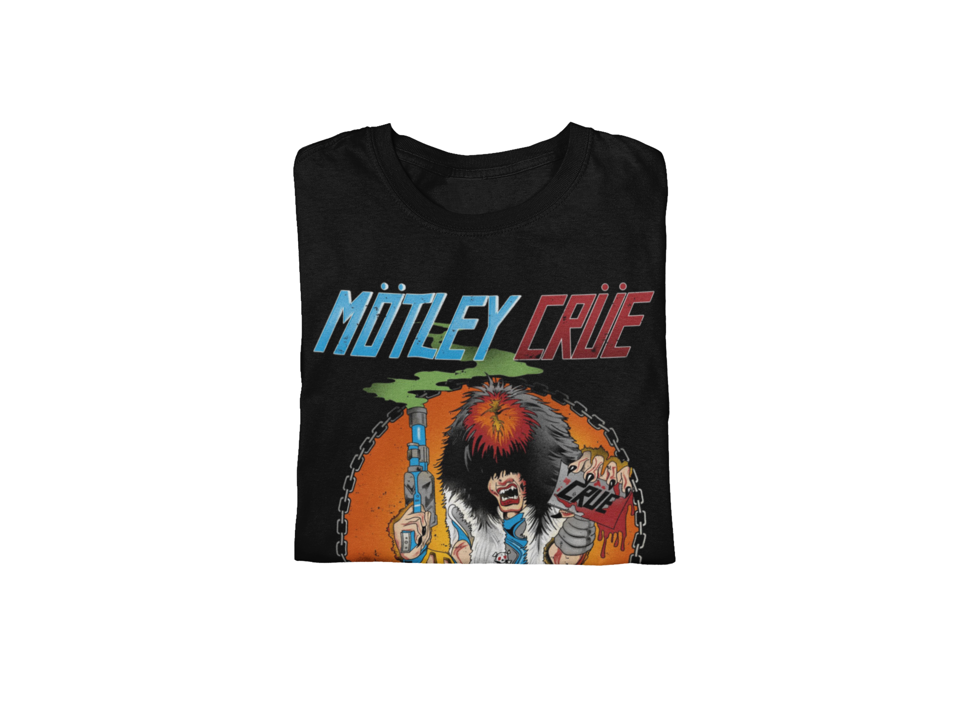 MERCHMOMENT Motley Crue Smoking Allister Jumbo Print T-shirt [Apparel]