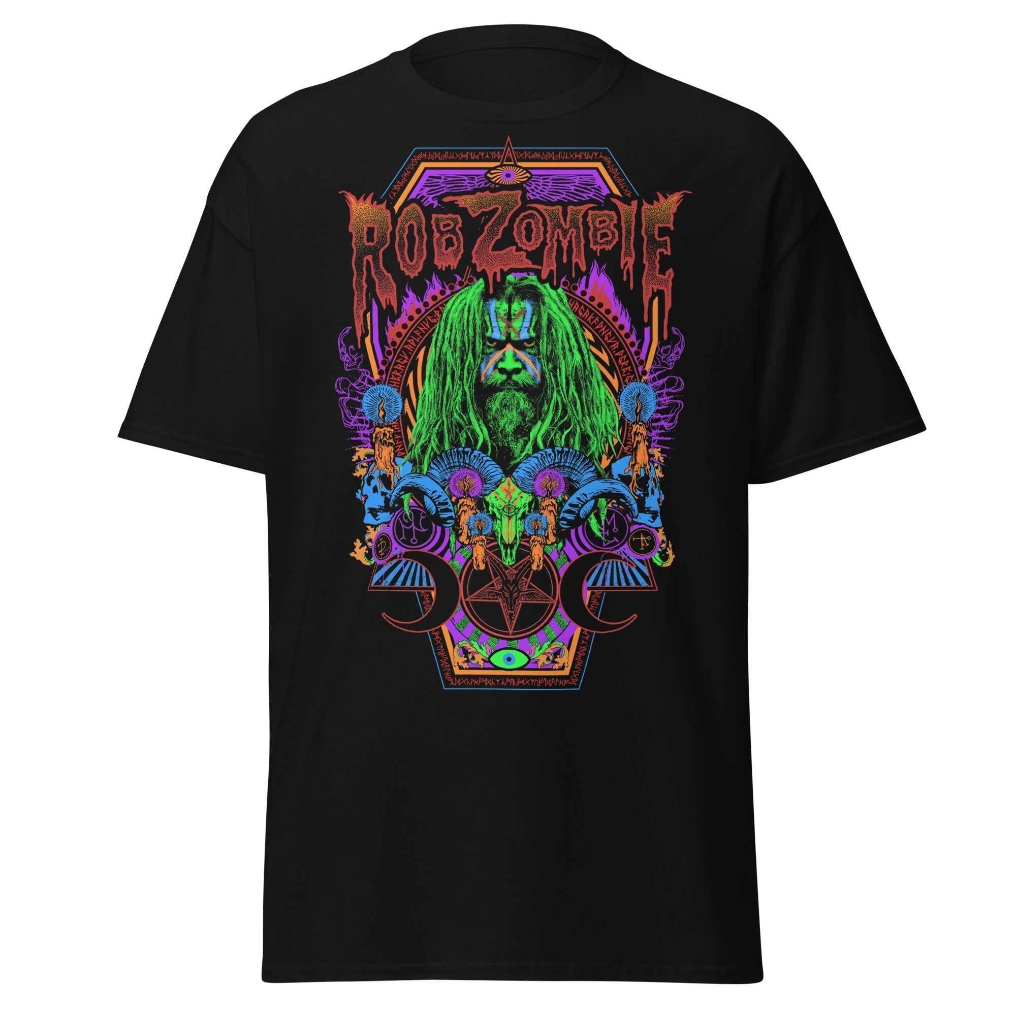 MERCHMOMENT Rob Zombie - Pyschedelic Jumbo Print T-Shirt [Apparel]