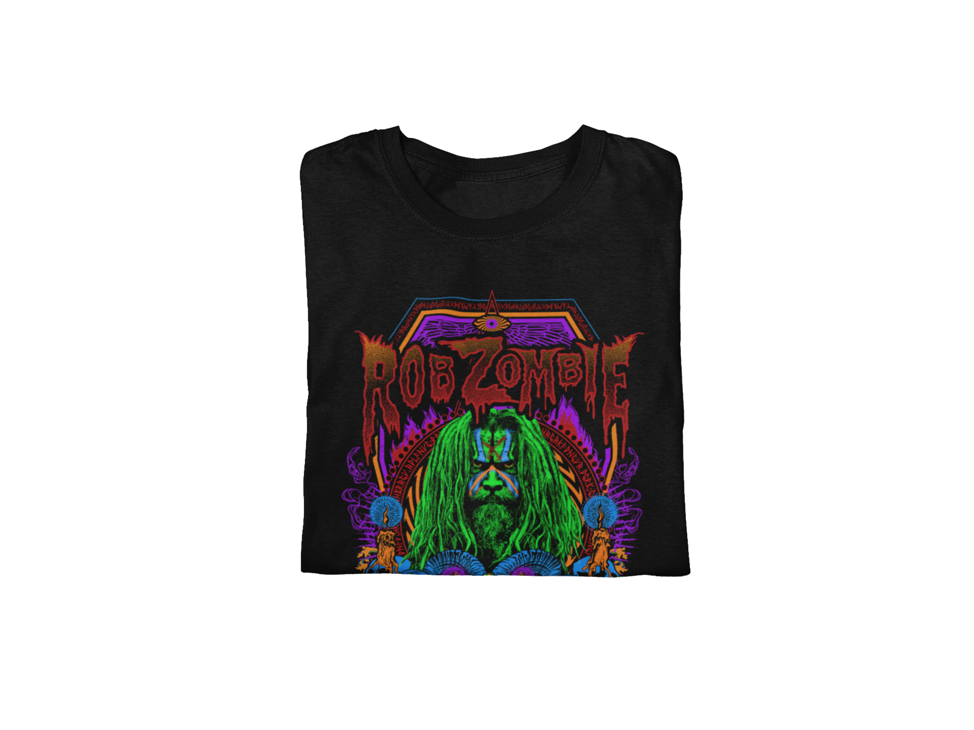 MERCHMOMENT Rob Zombie - Pyschedelic Jumbo Print T-Shirt [Apparel]