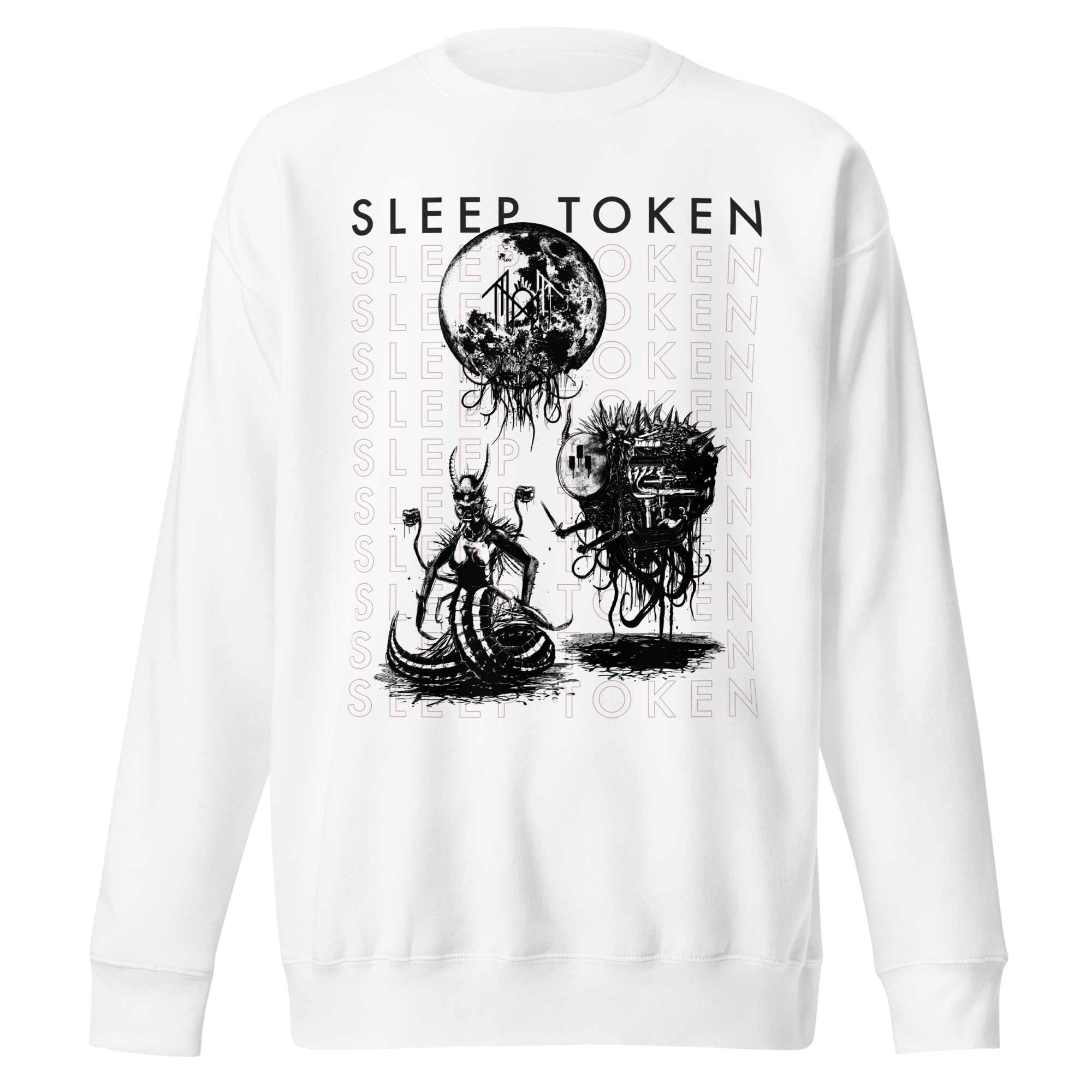 MERCHMOMENT Sleep Token Take Me Back Jumbo Print Sweatshirt [Apparel]