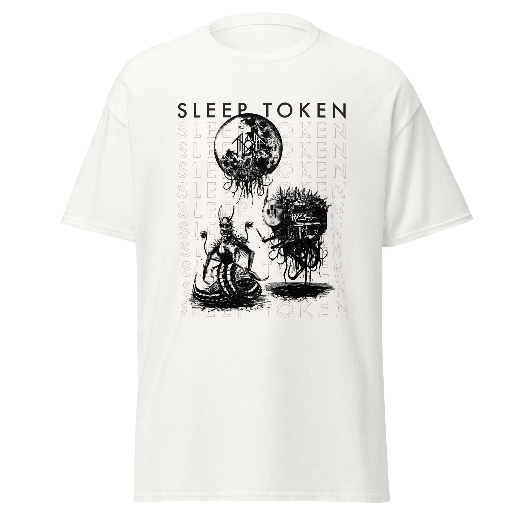 MERCHMOMENT Sleep Token Take Me Back Jumbo Print T-Shirt [Apparel]
